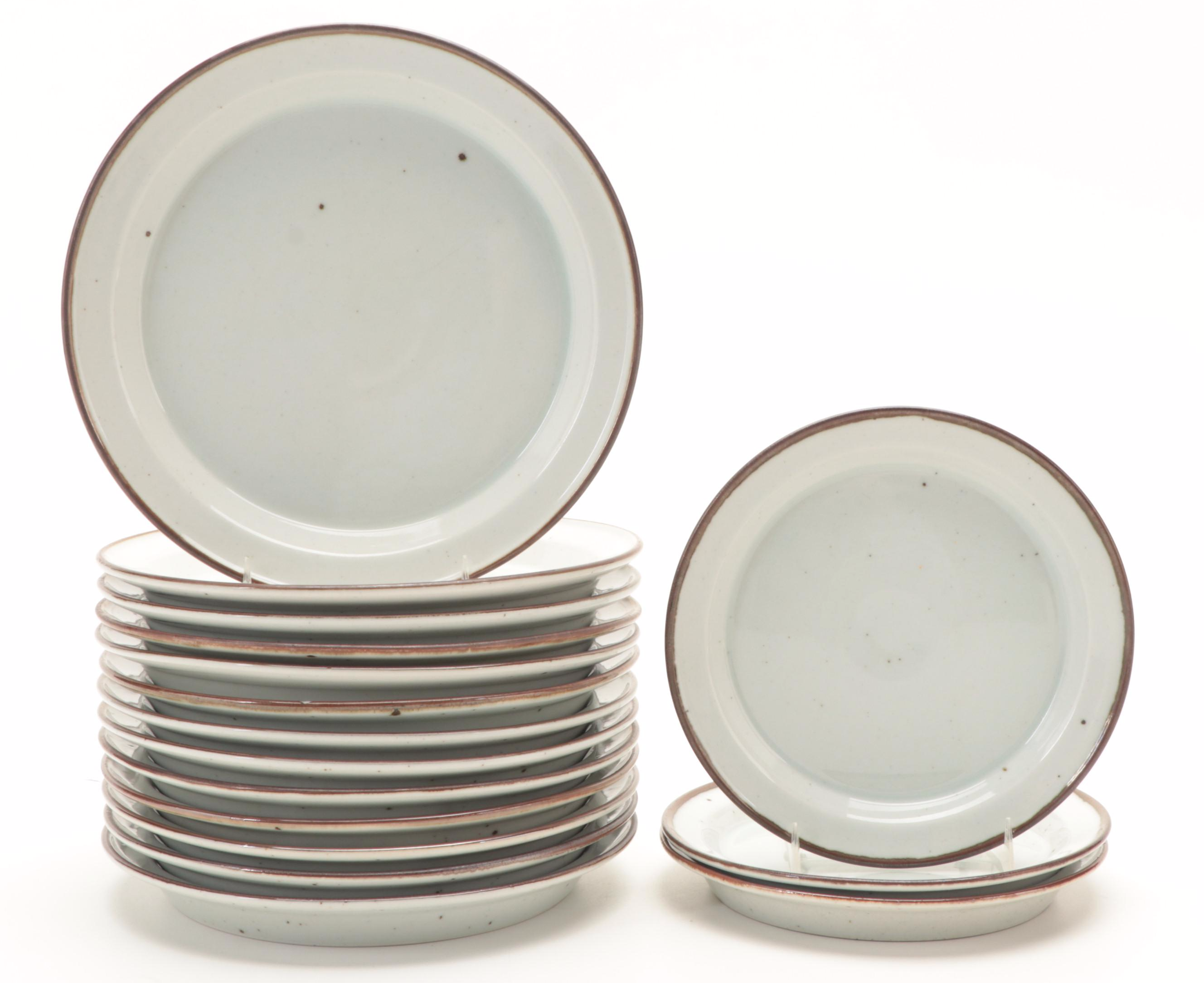 Niels Refsgaard for Dansk "Brown Mist" Stoneware Dinnerware, Mid-Late 20th C.