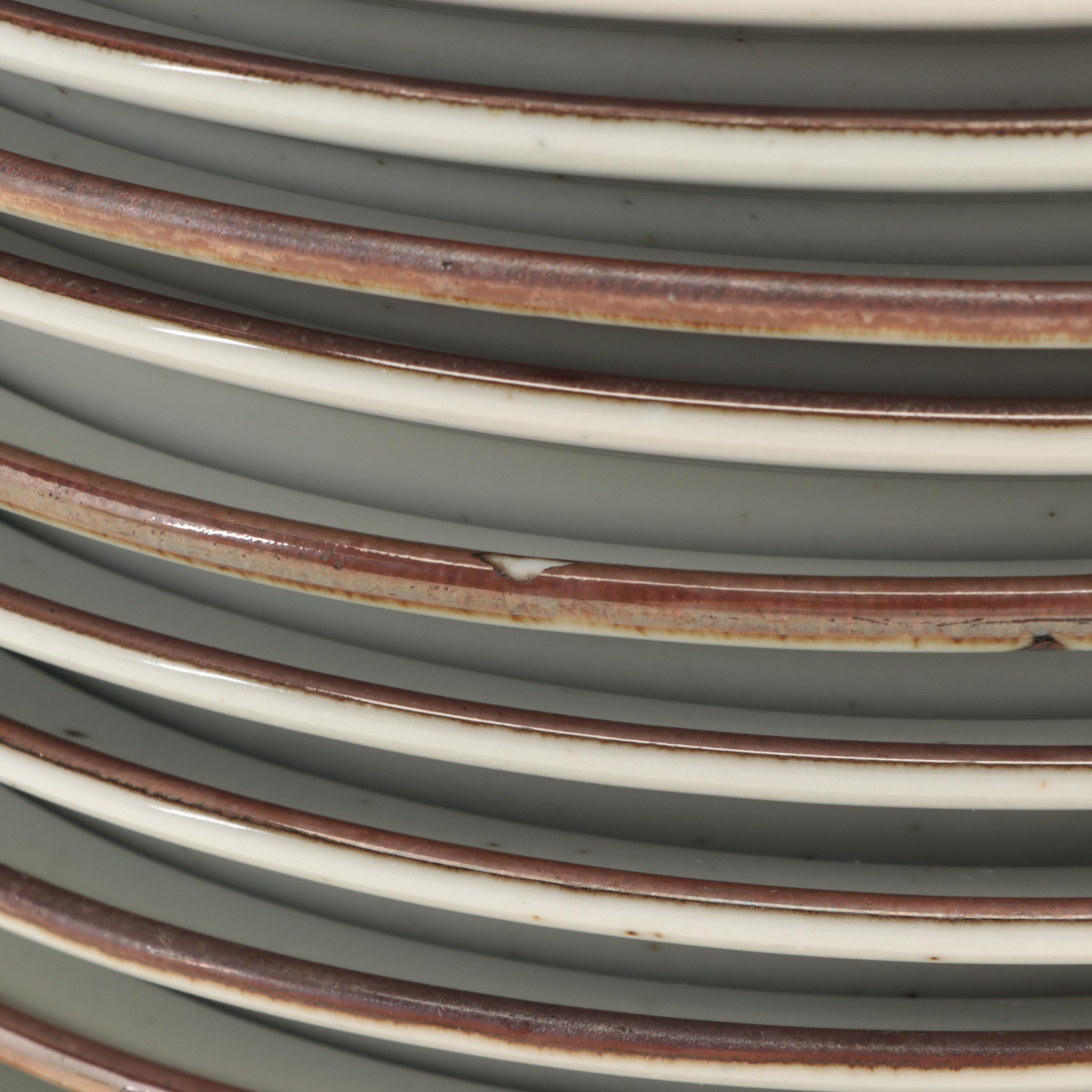 Niels Refsgaard for Dansk "Brown Mist" Stoneware Dinnerware, Mid-Late 20th C.