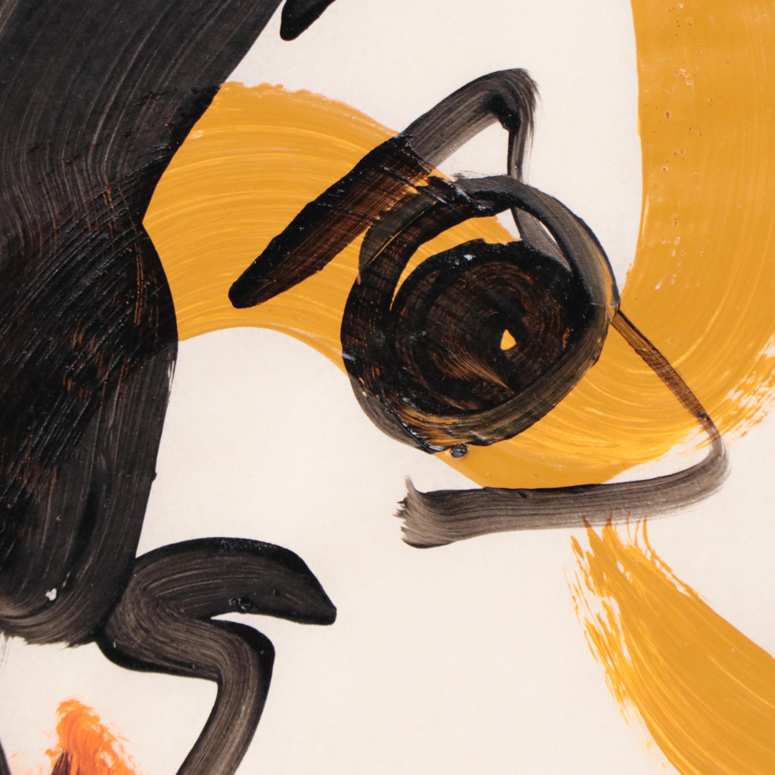 Peter Keil Abstract Acrylic Portrait Painting