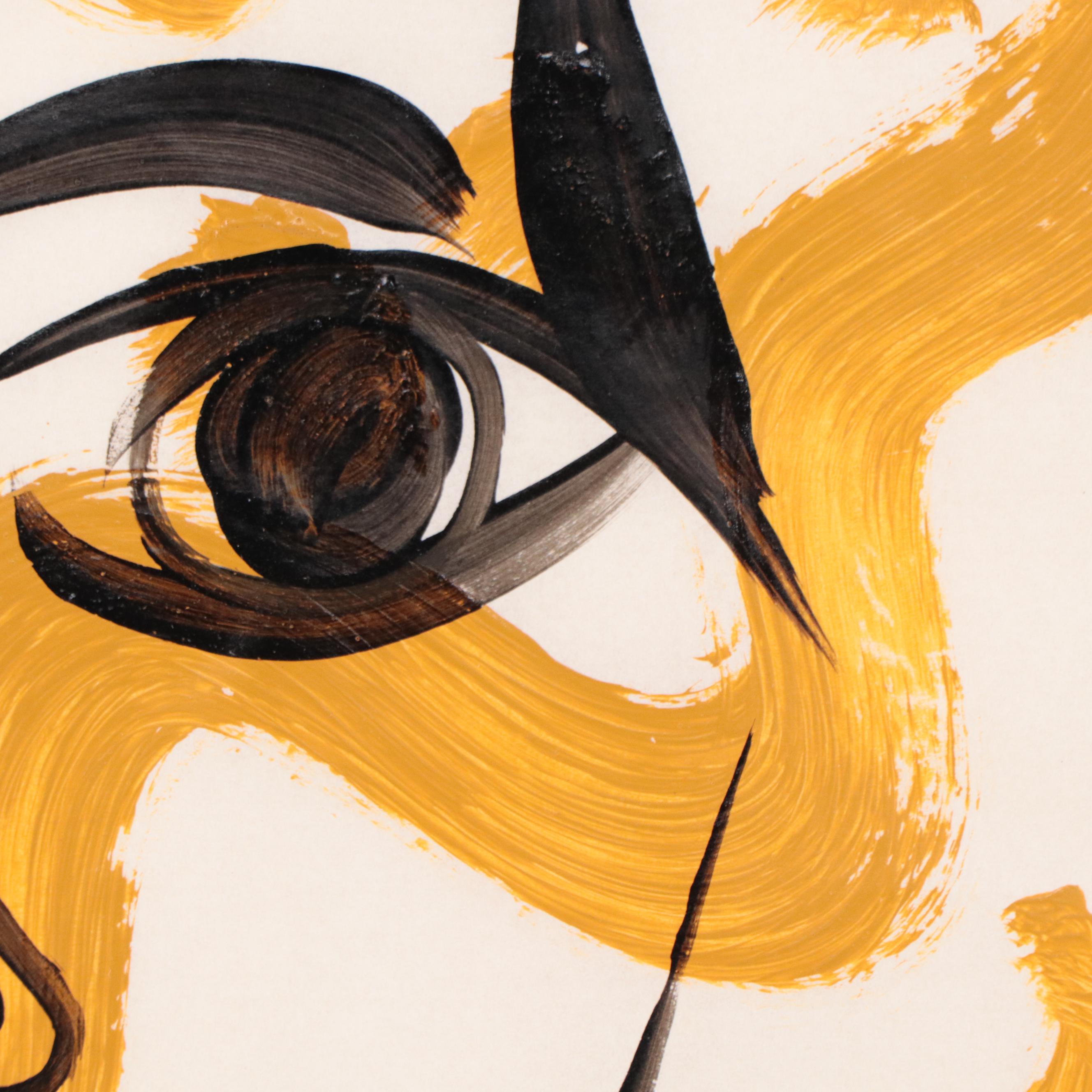 Peter Keil Abstract Acrylic Portrait Painting