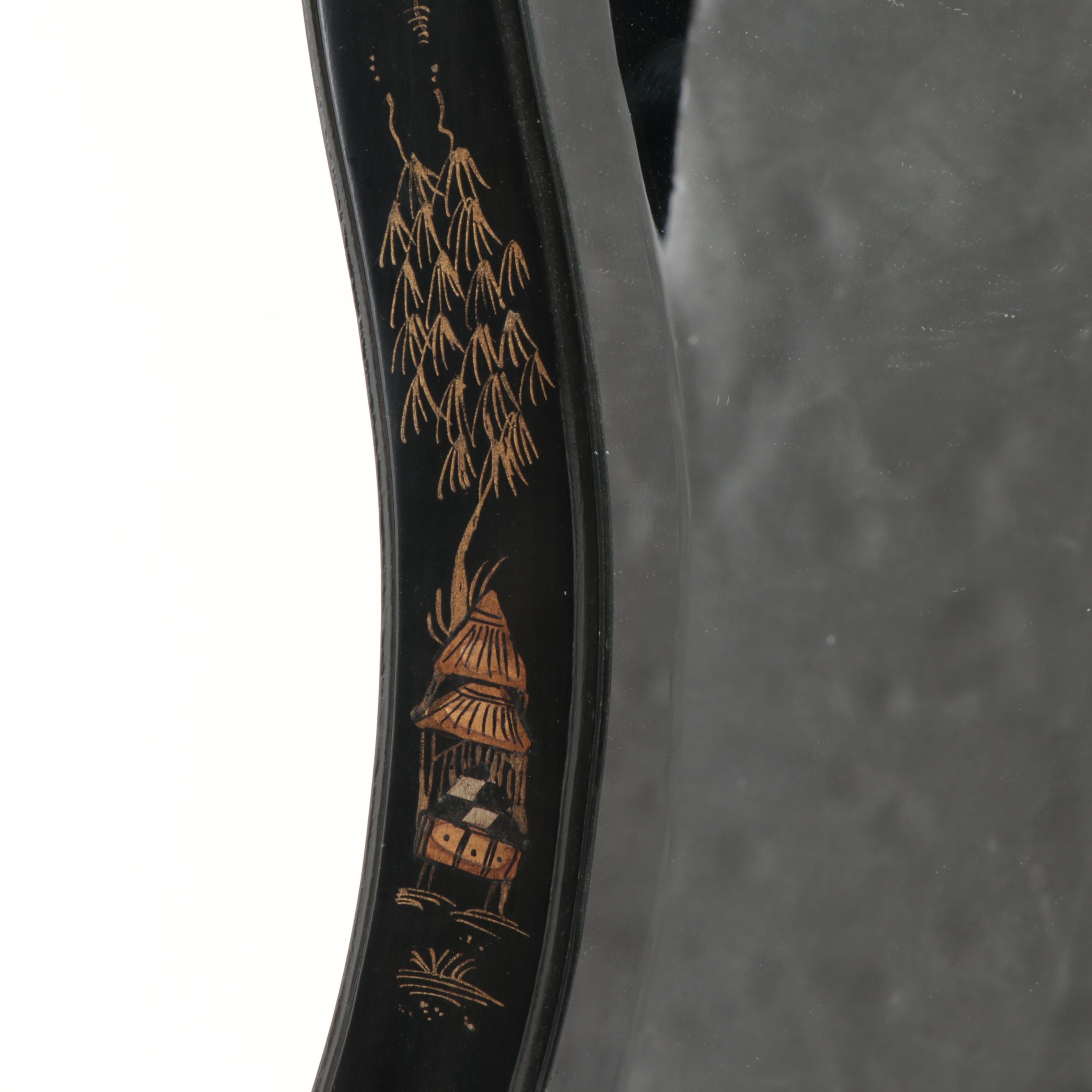 Friedman Brothers Decorative Arts Hand-Painted Wall Mirror, 20th Century