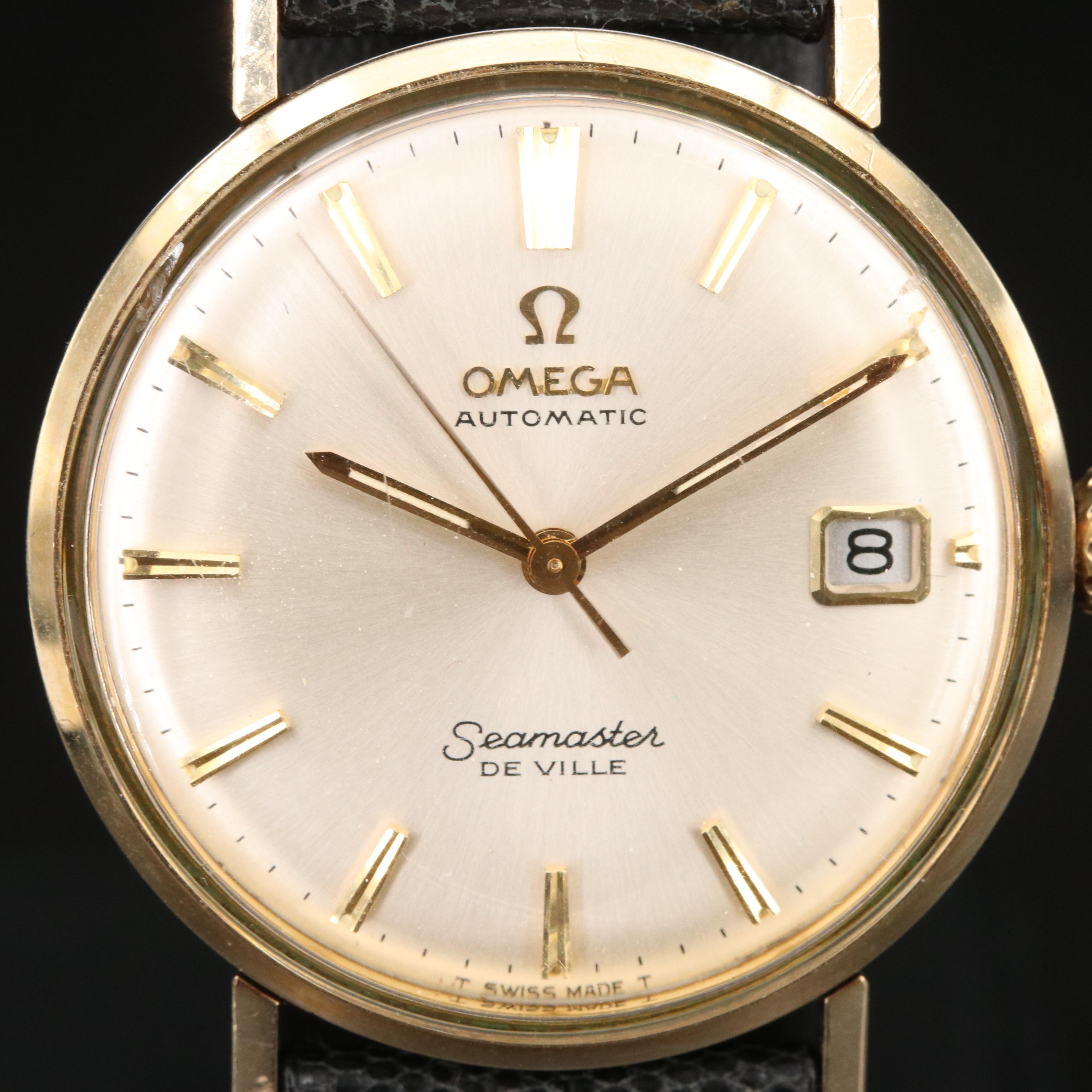 14K and Stainless Steel Omega Seamaster DeVille Watch