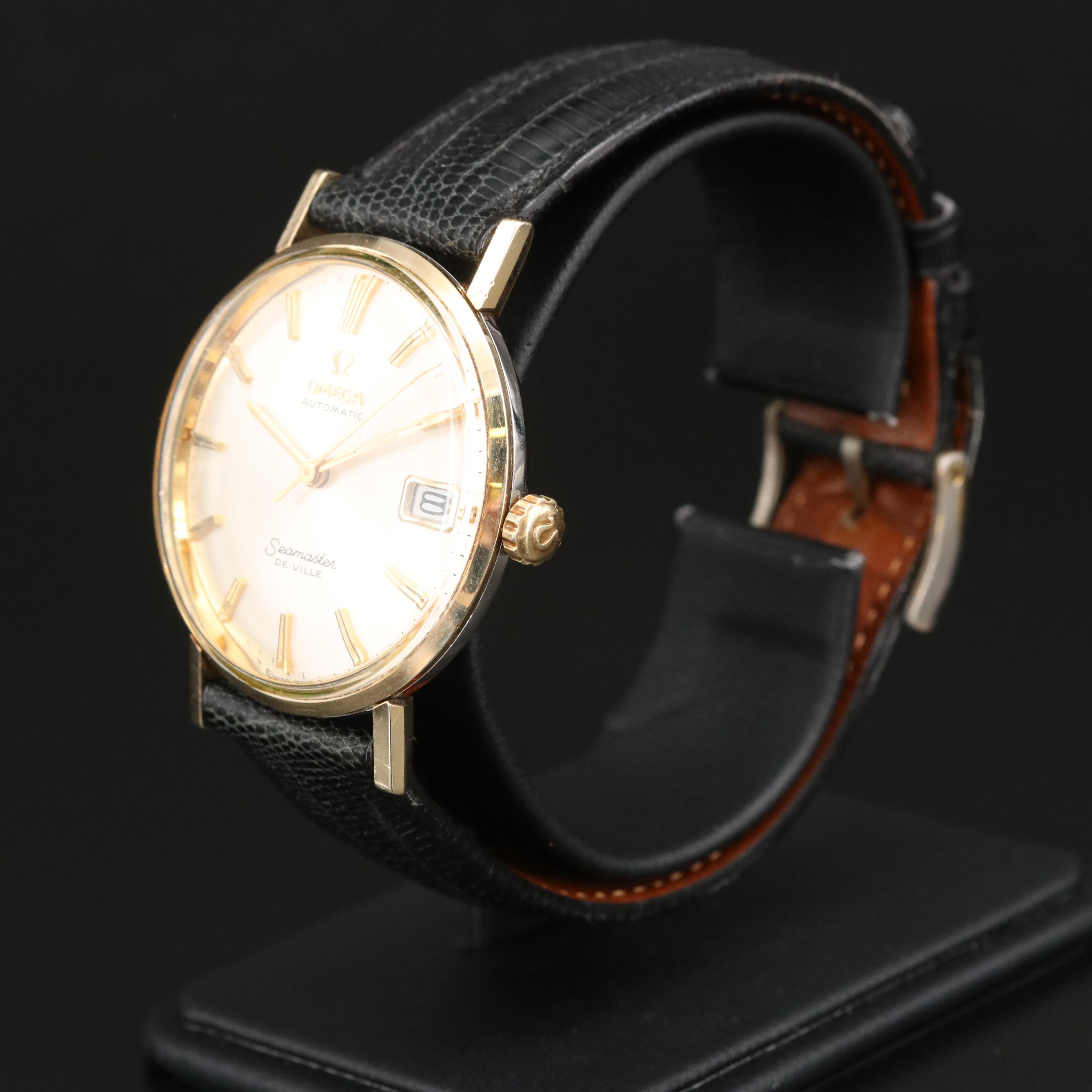 14K and Stainless Steel Omega Seamaster DeVille Watch