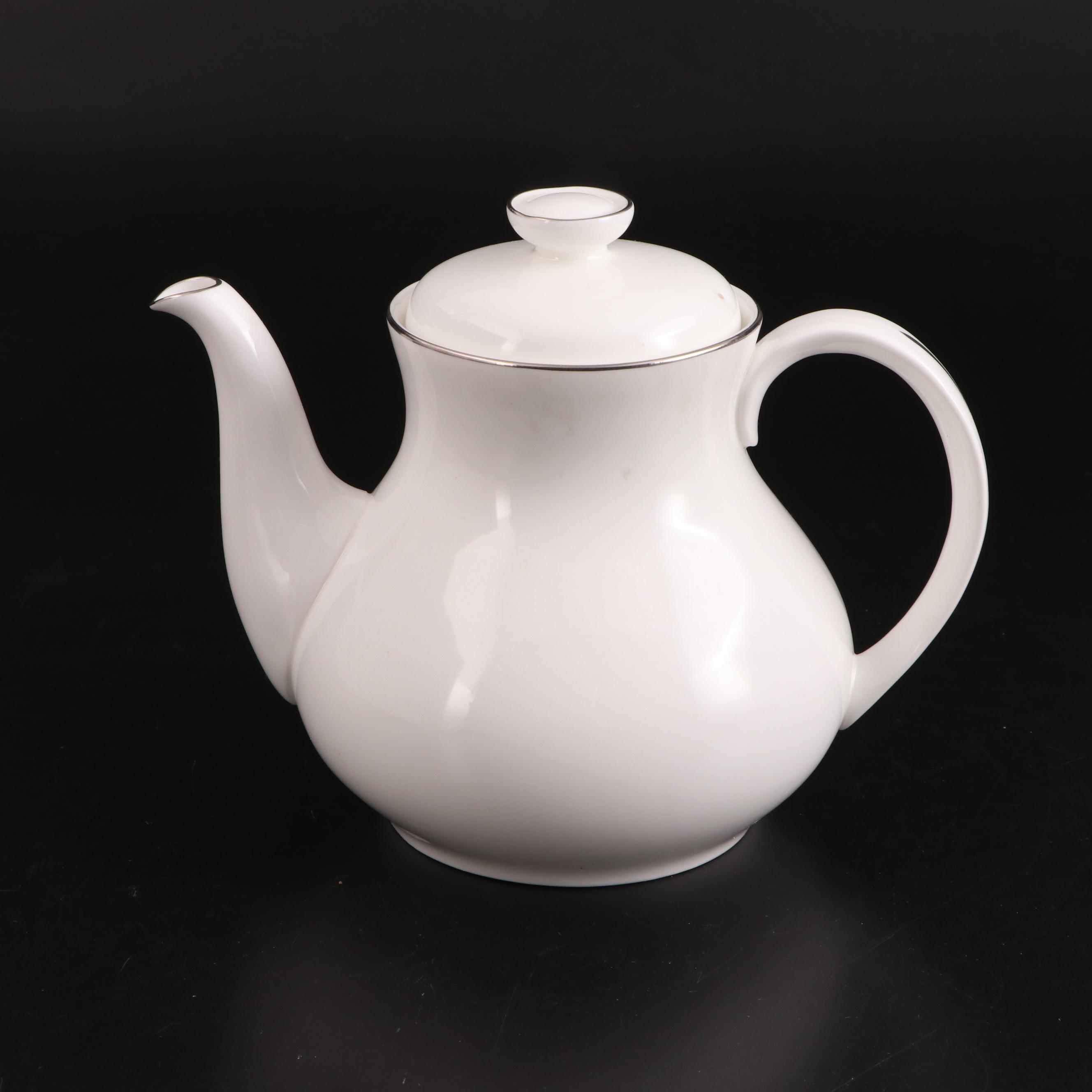 Noritake "Silverdale" Porcelain Dinnerware with Royal Doulton Bone China Teapot