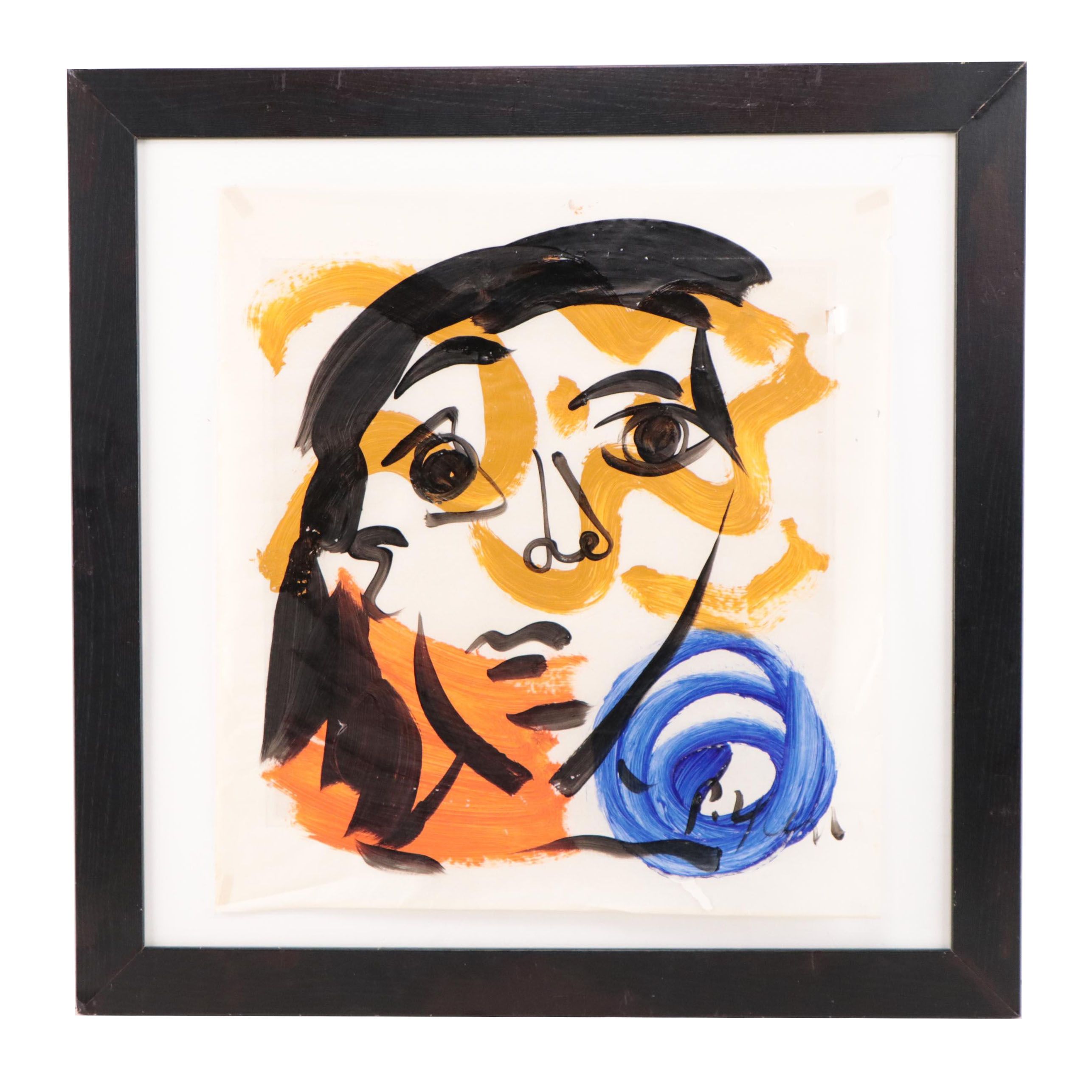 Peter Keil Abstract Acrylic Portrait Painting