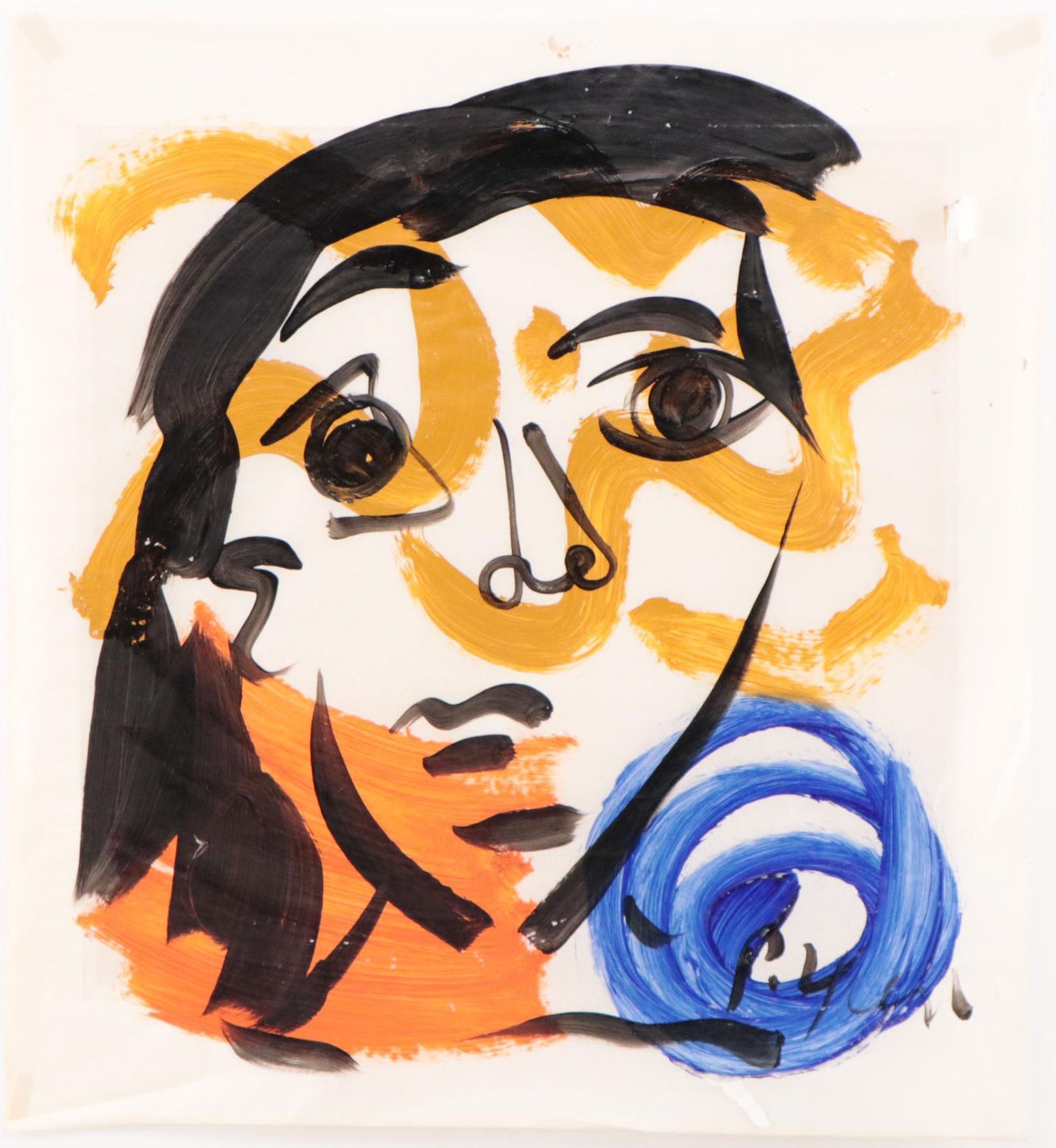 Peter Keil Abstract Acrylic Portrait Painting