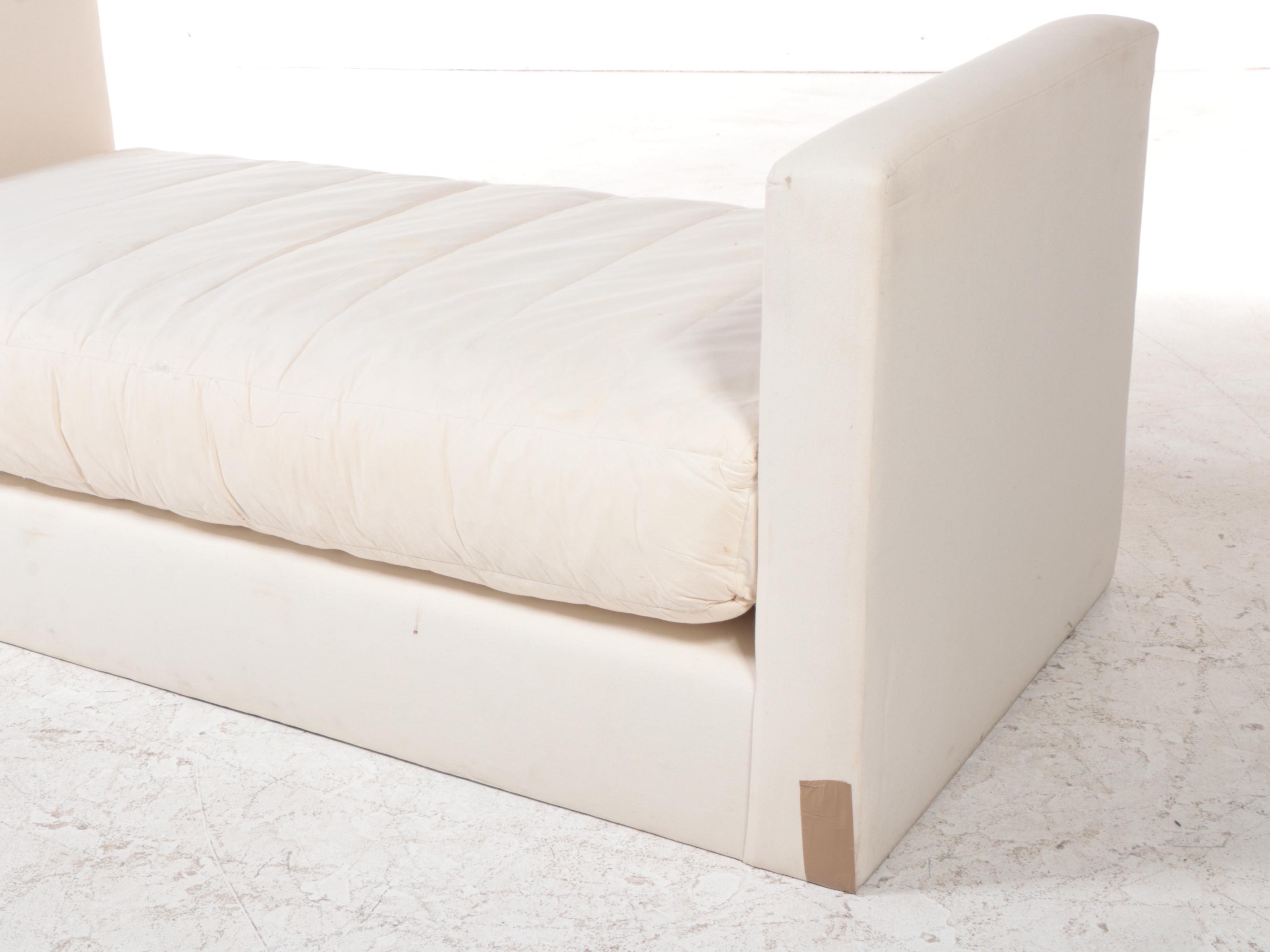 Contemporary Cotton Duck Upholstered Daybed