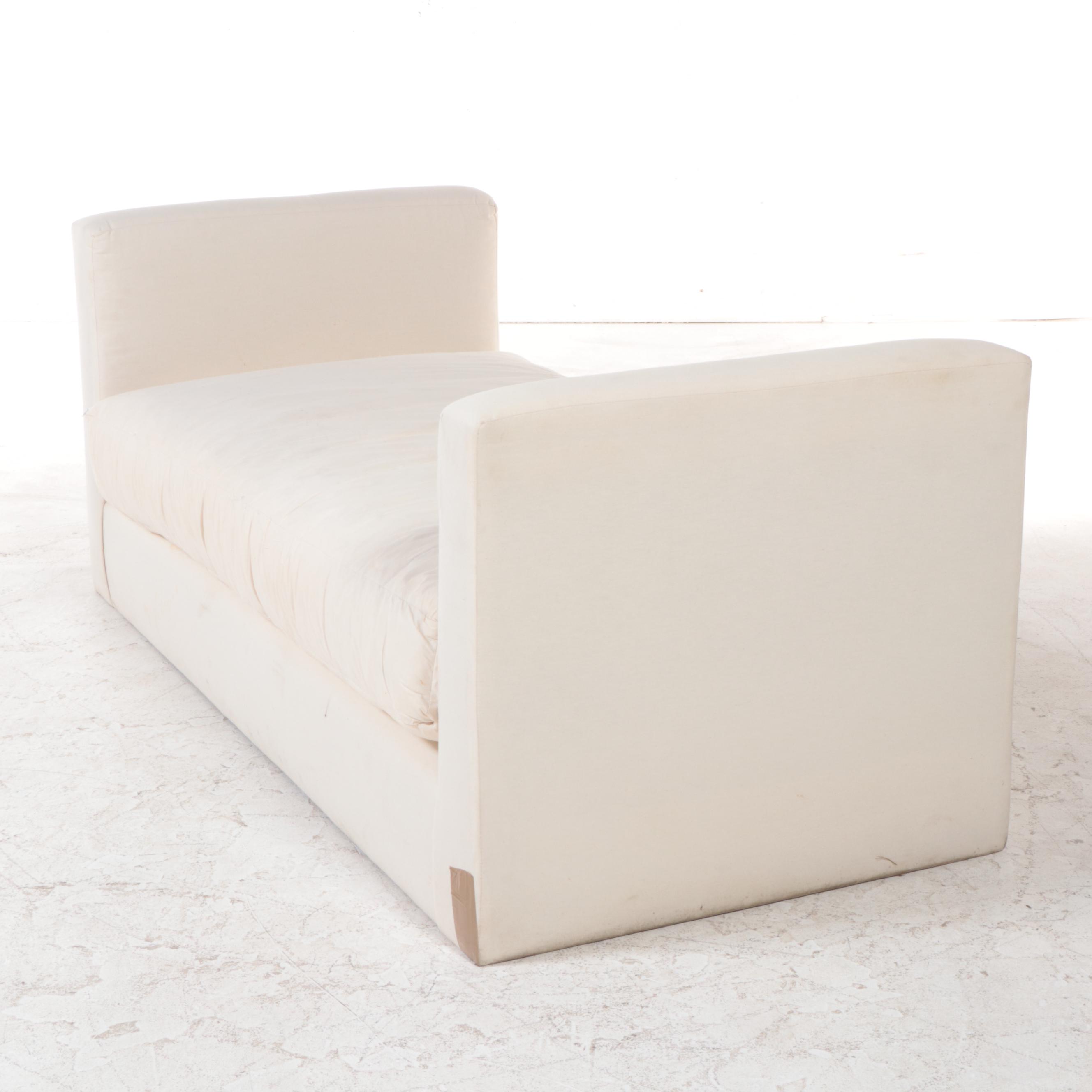 Contemporary Cotton Duck Upholstered Daybed