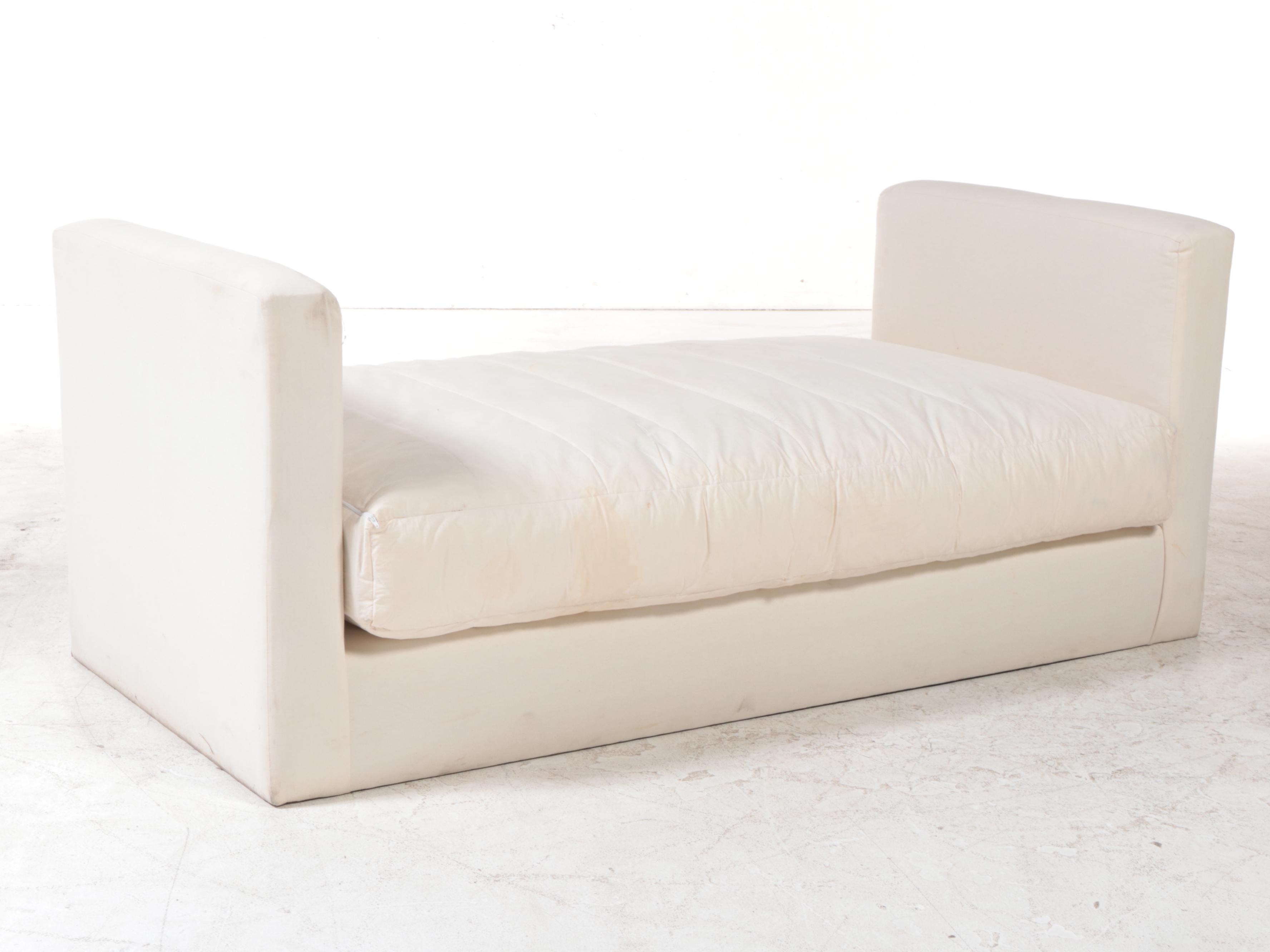 Contemporary Cotton Duck Upholstered Daybed