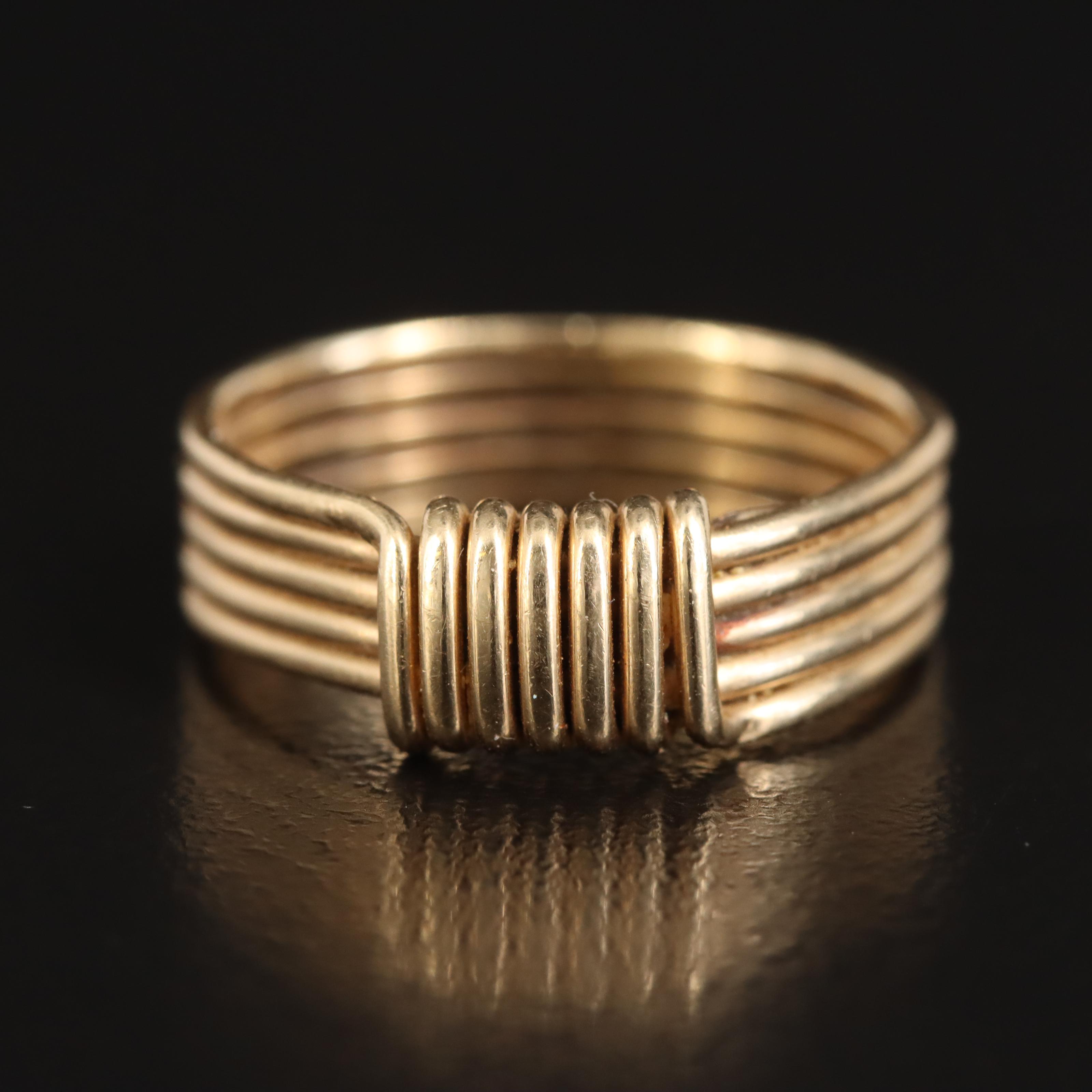 14K Wire Wrap Ring