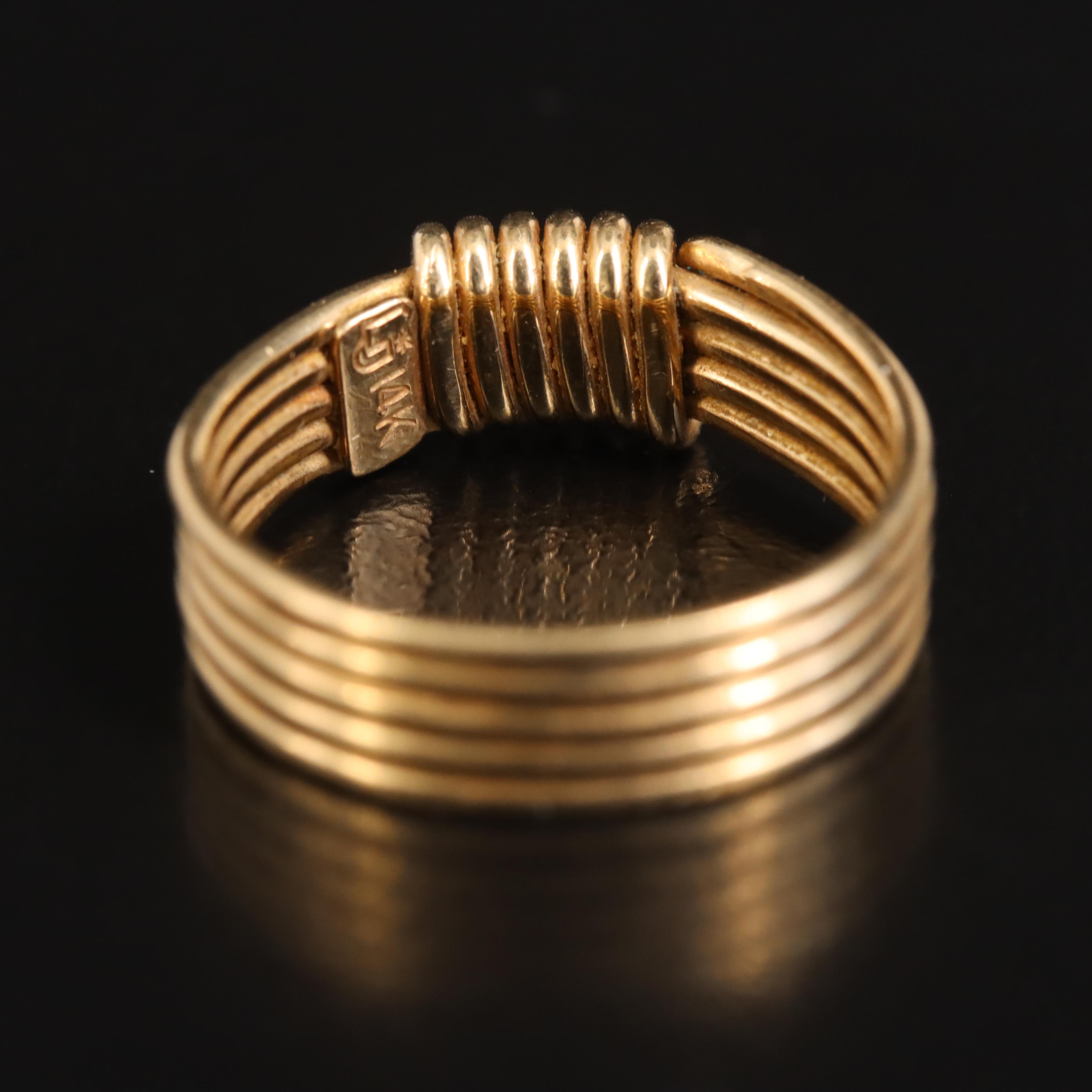14K Wire Wrap Ring