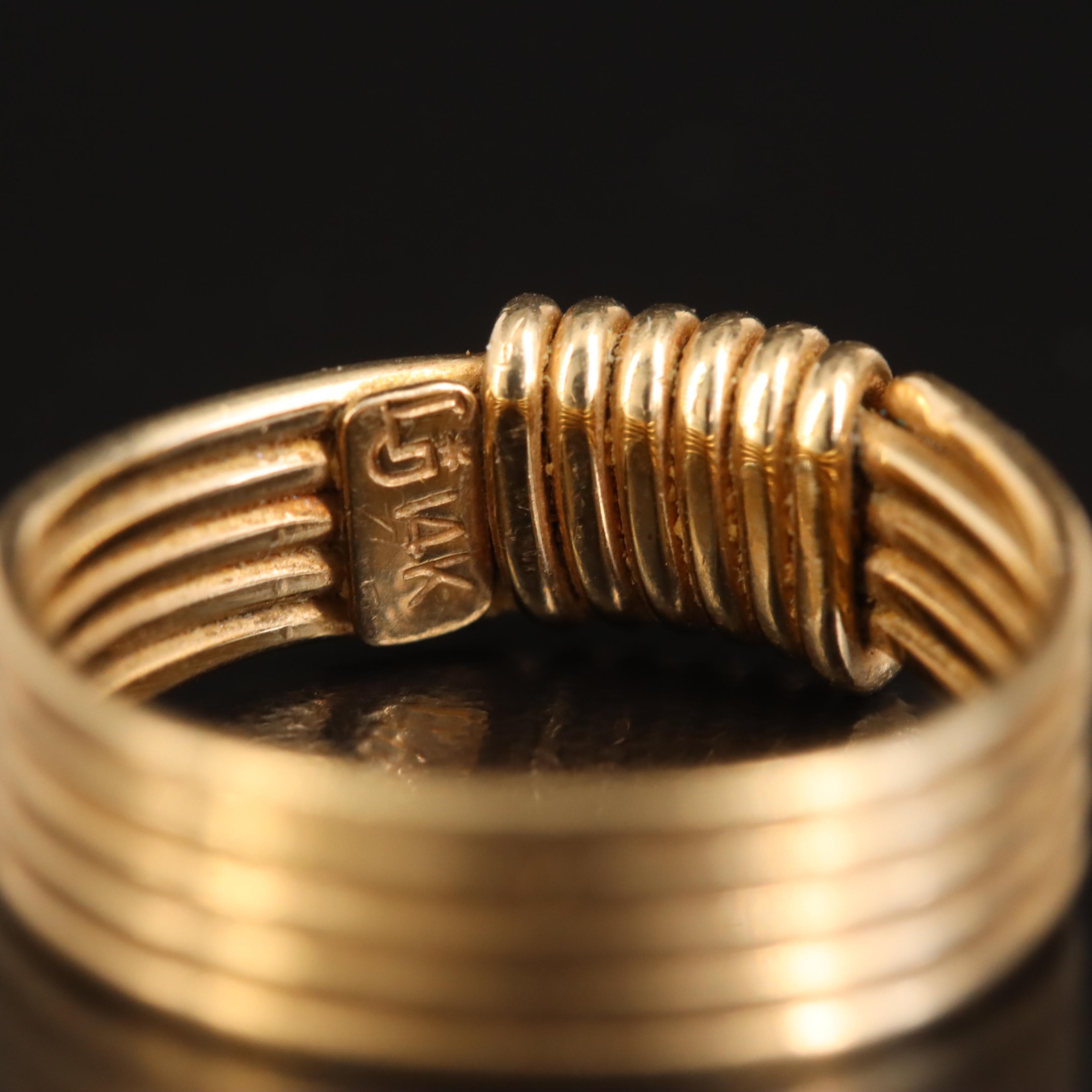 14K Wire Wrap Ring