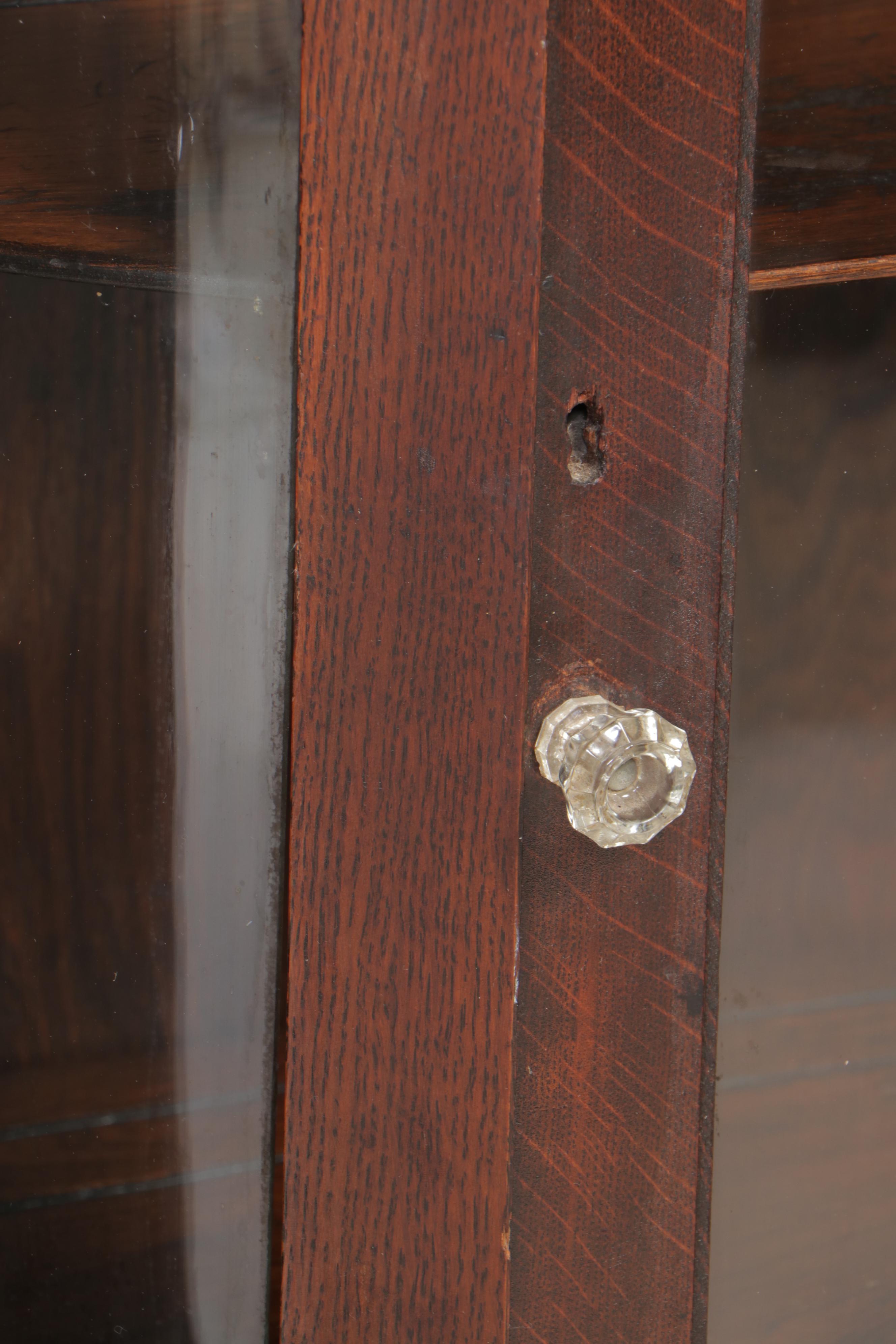 Late Victorian Oak China Cabinet, Late 19th/Early 20th Century