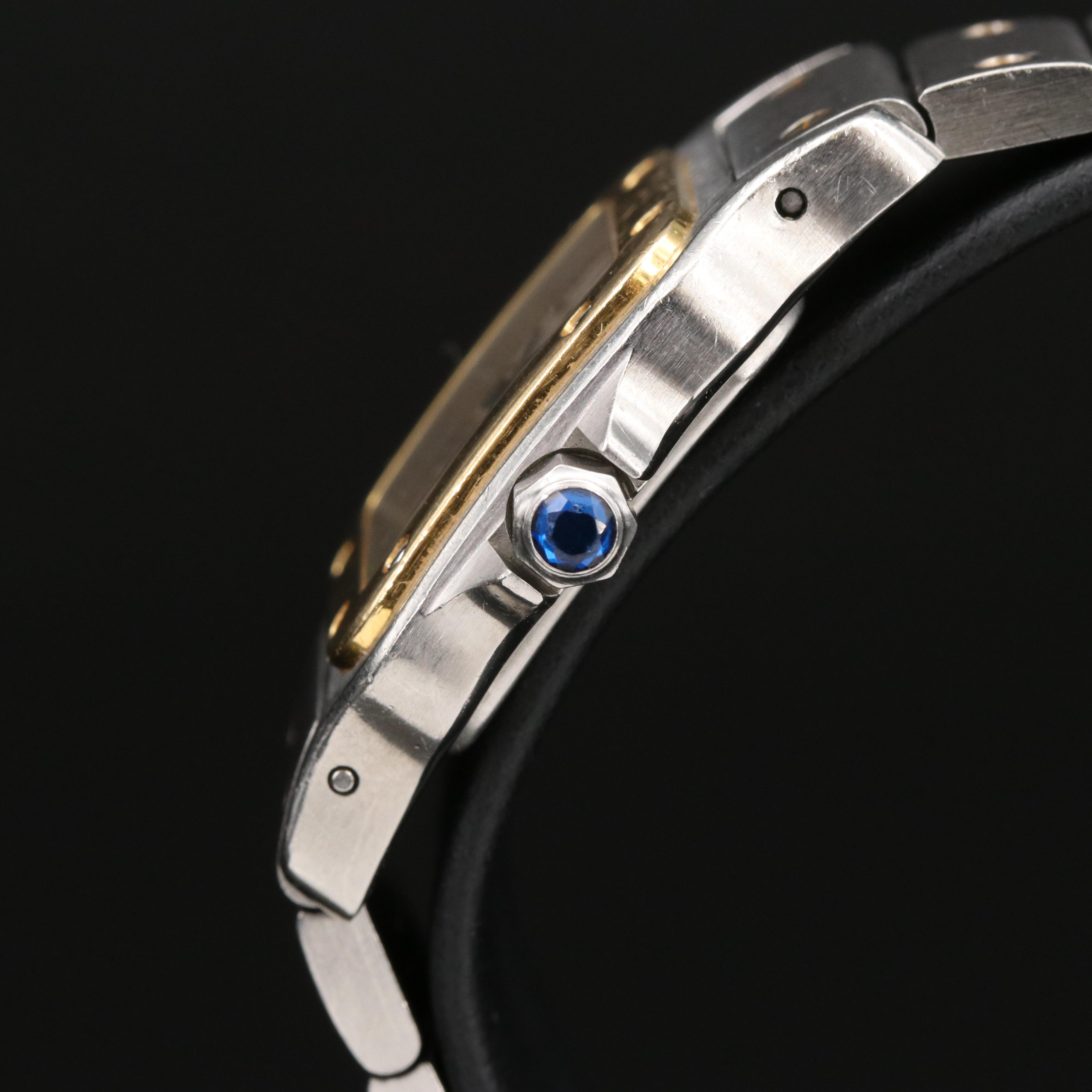 18K and Stainless Steel Cartier Santos De Cartier Quartz Watch