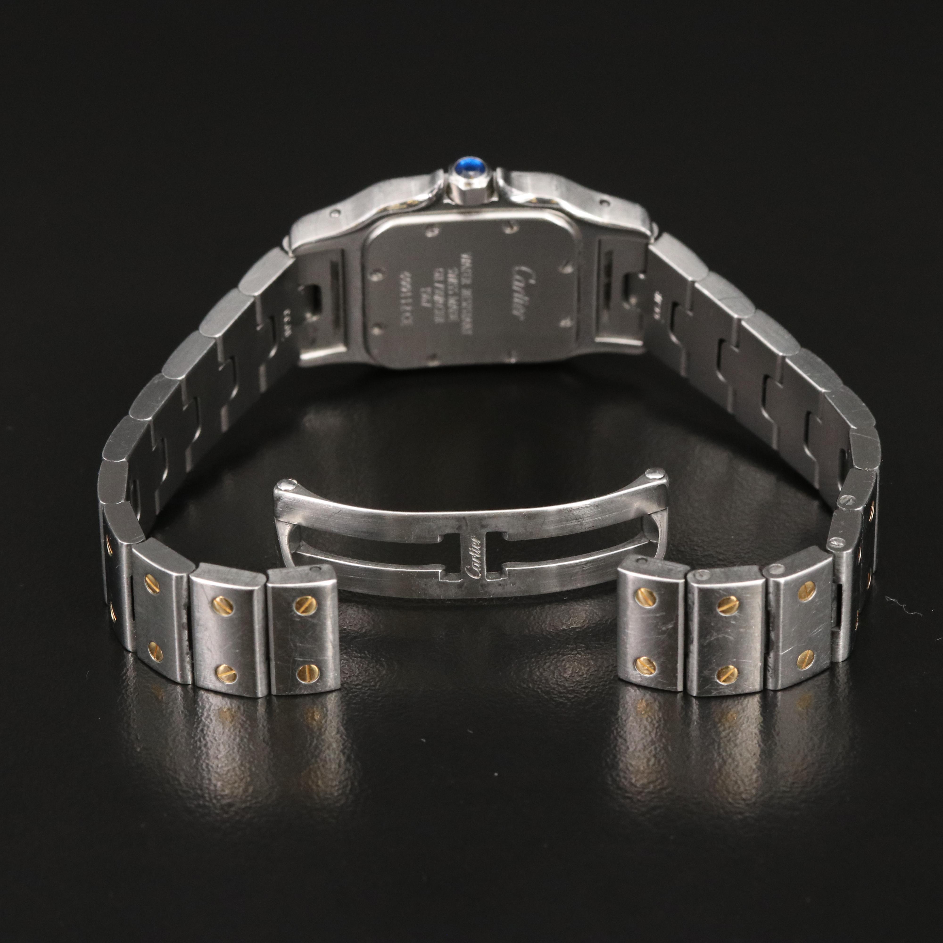 18K and Stainless Steel Cartier Santos De Cartier Quartz Watch