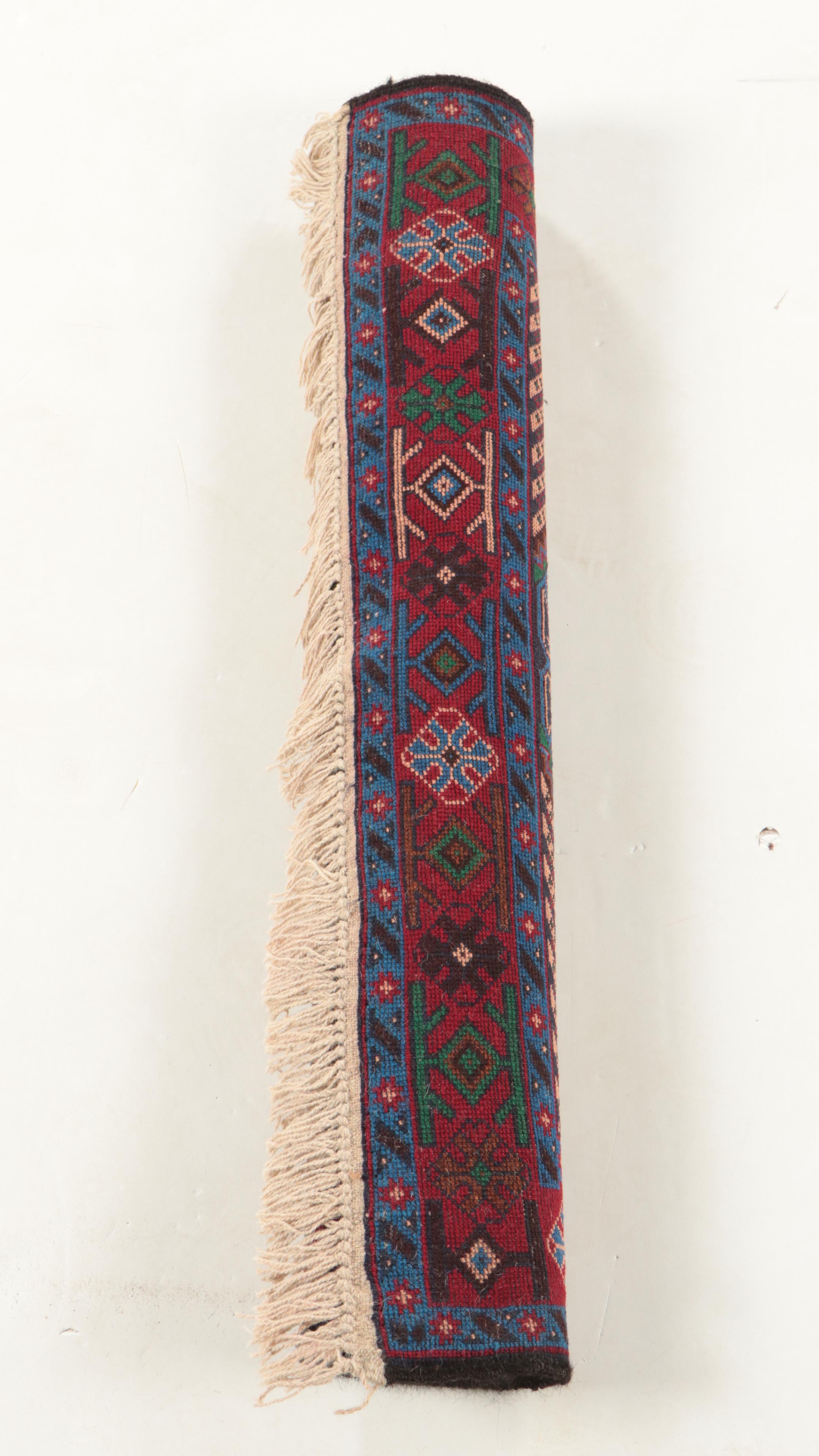 3' x 5'6 Hand-Knotted Persian Serab Wool Area Rug