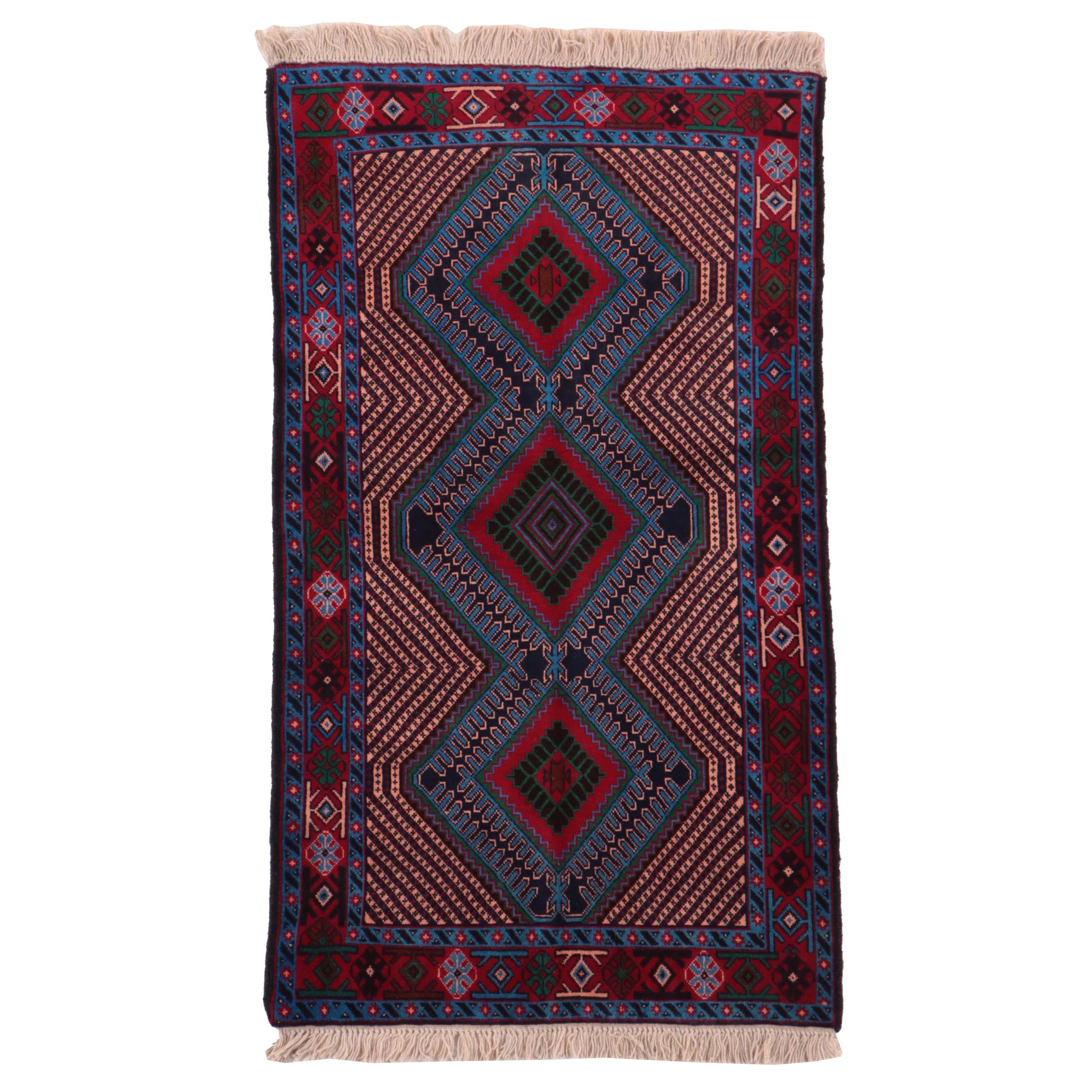 3' x 5'6 Hand-Knotted Persian Serab Wool Area Rug