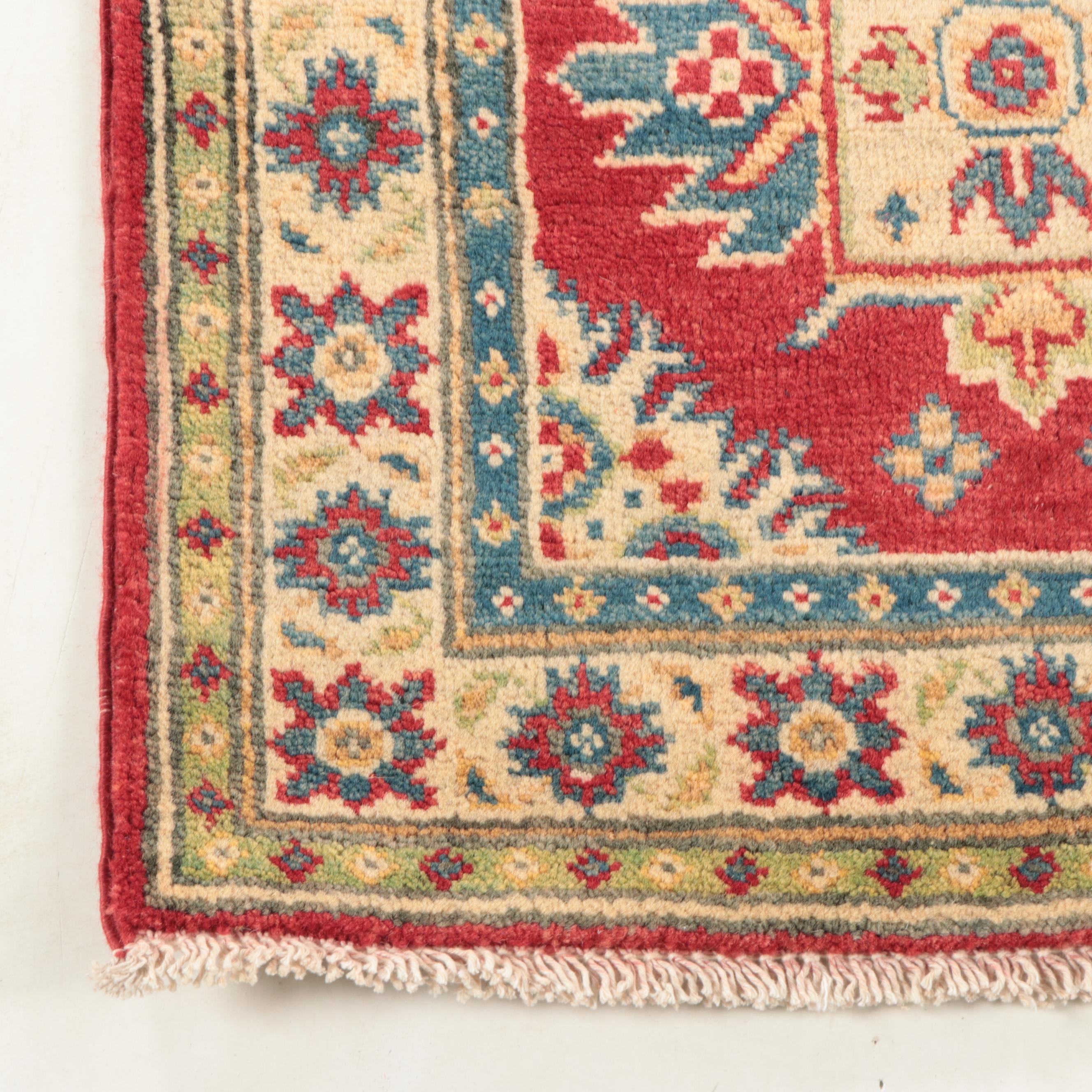 2' x 6' Hand-Knotted Afghan Kazak Style Carpet Runner