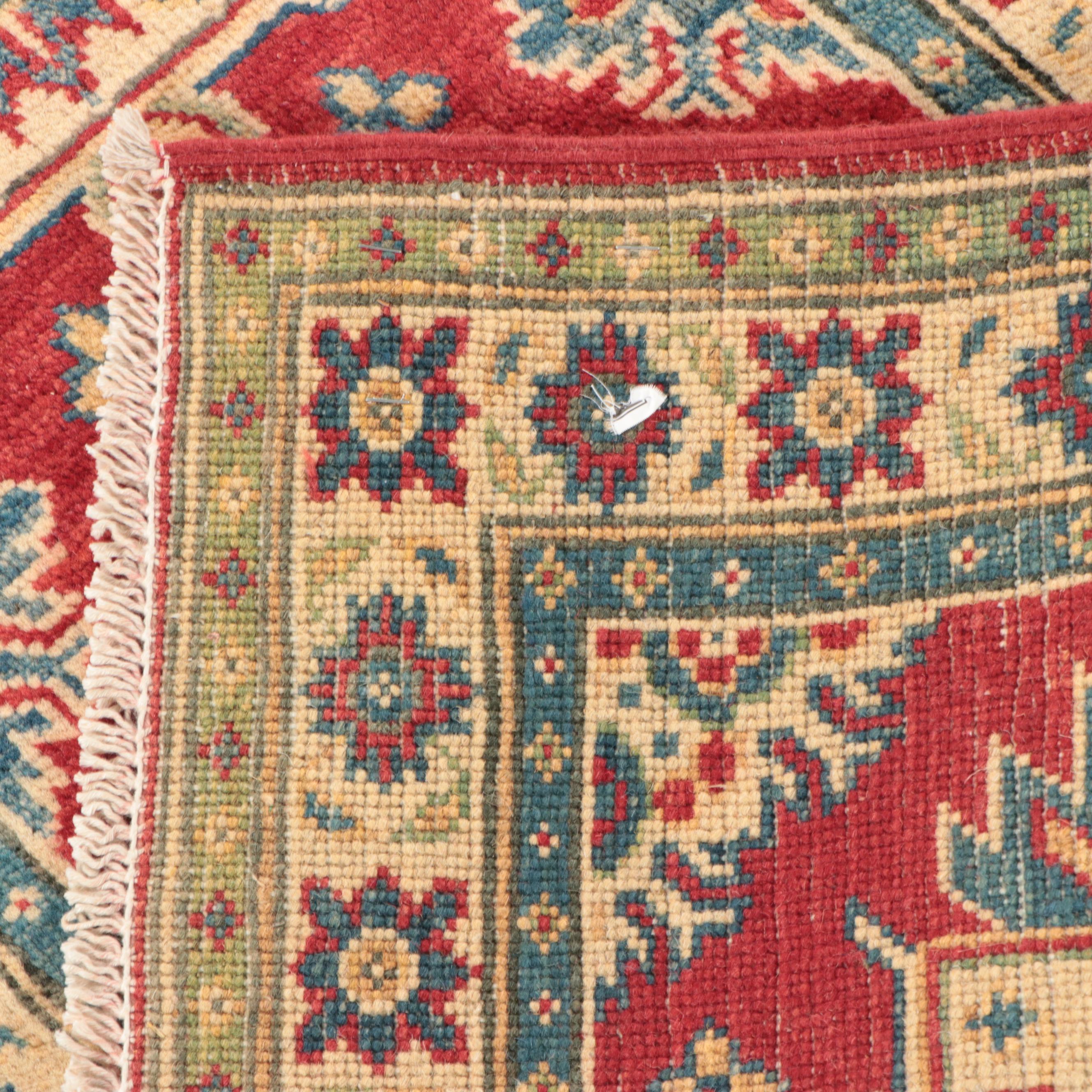 2' x 6' Hand-Knotted Afghan Kazak Style Carpet Runner