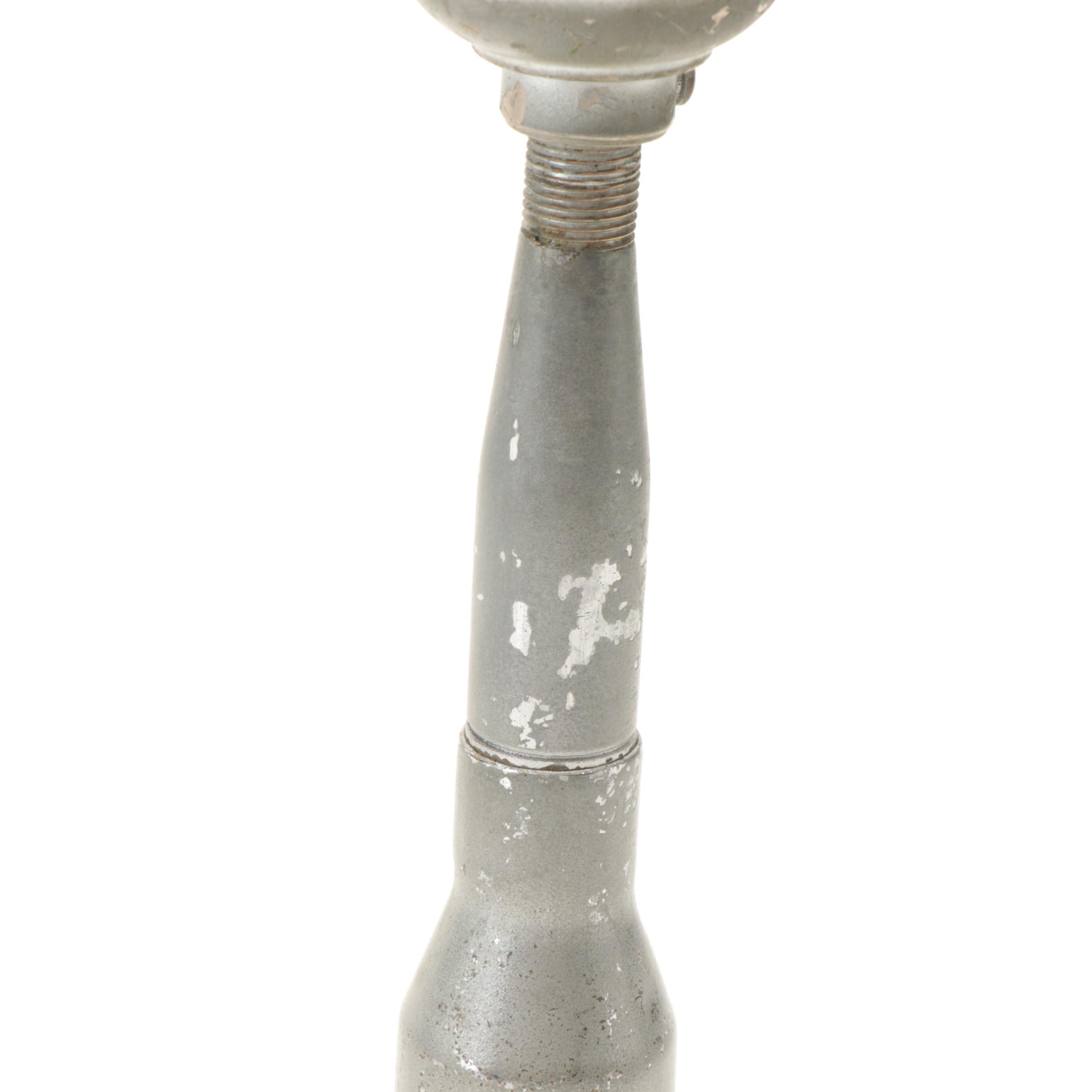 Modern Metal and Acrylic Ammunition Base Boudoir Lamp