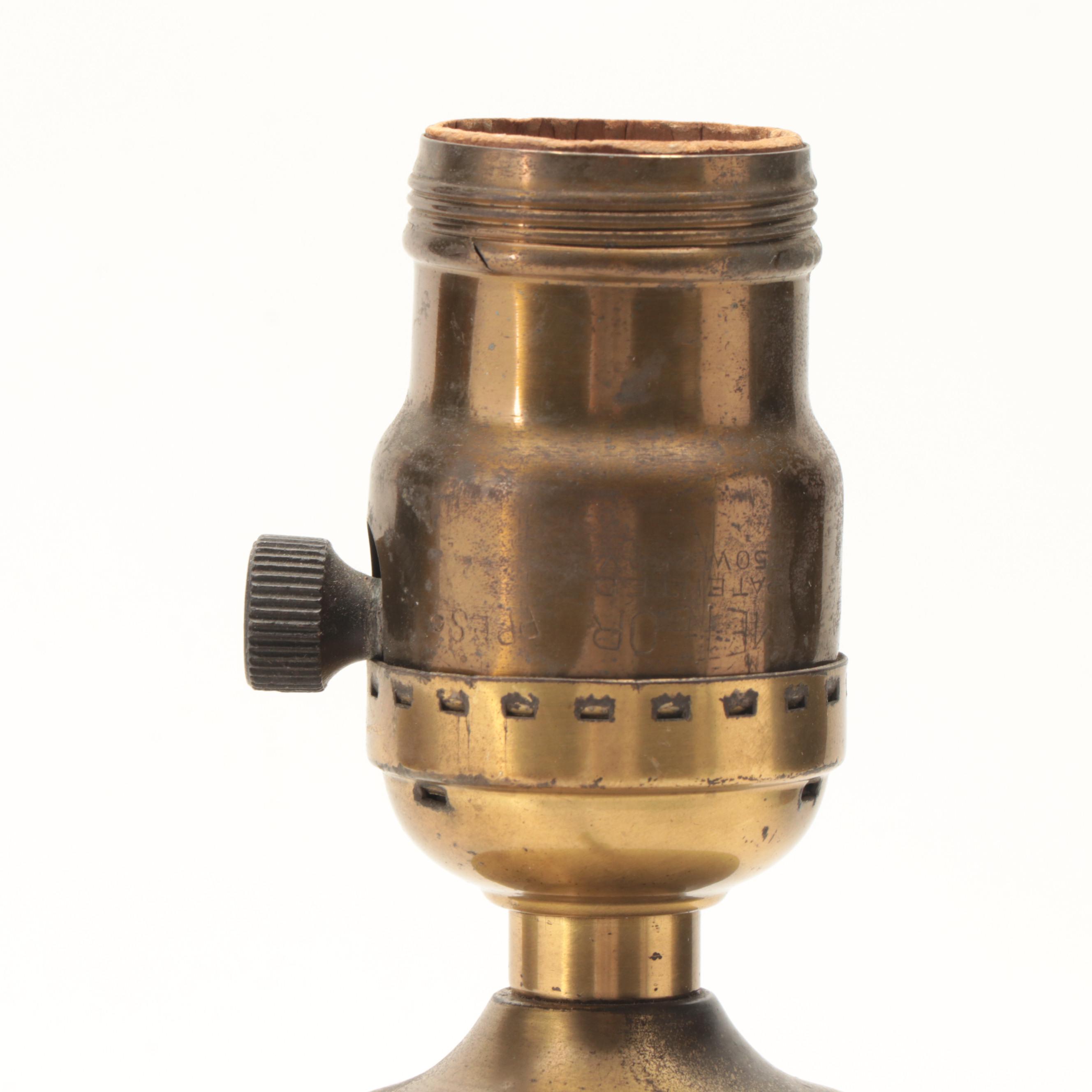 Italian Glazed Ceramic Table Lamp, Mid-Late 20th Century