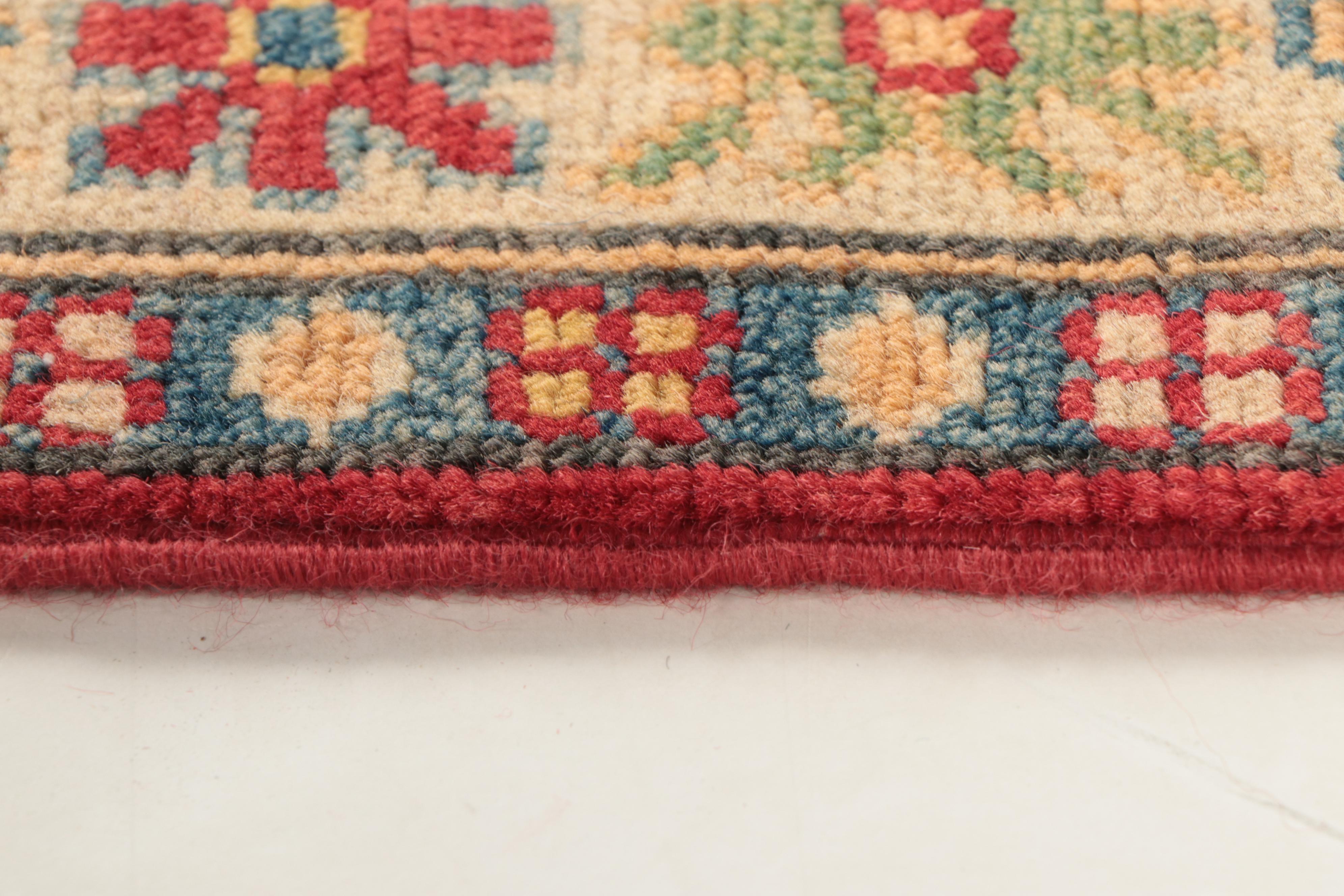 1'11 x 5'5 Hand-Knotted  Pakistani Kazak Style Carpet Runner