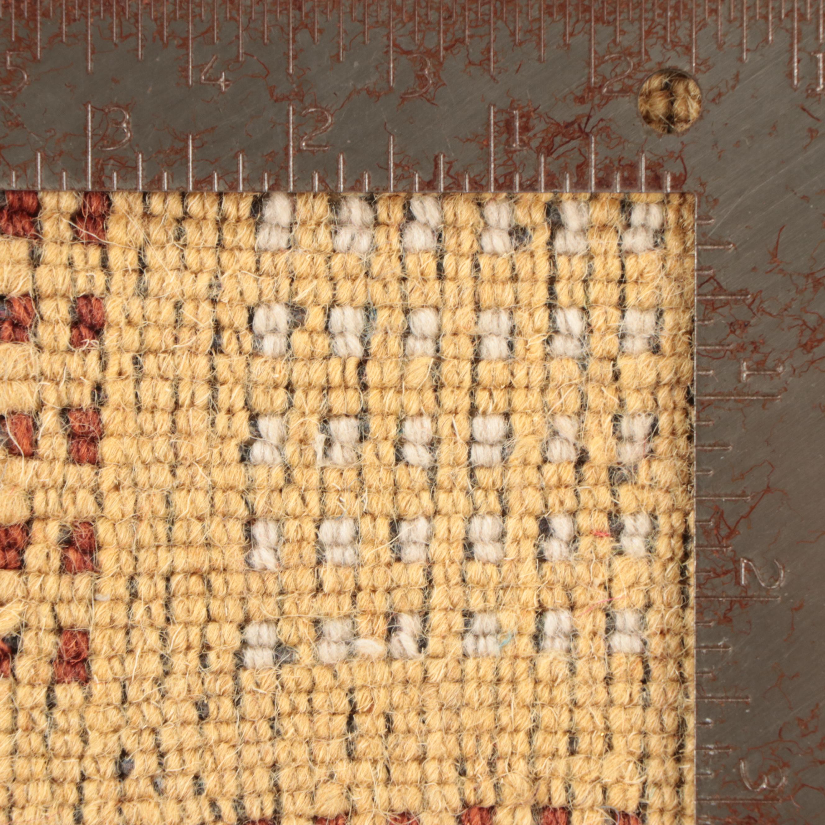 3'11 x 5'10 Hand-Knotted Indo-Persian Gabbeh Area Rug