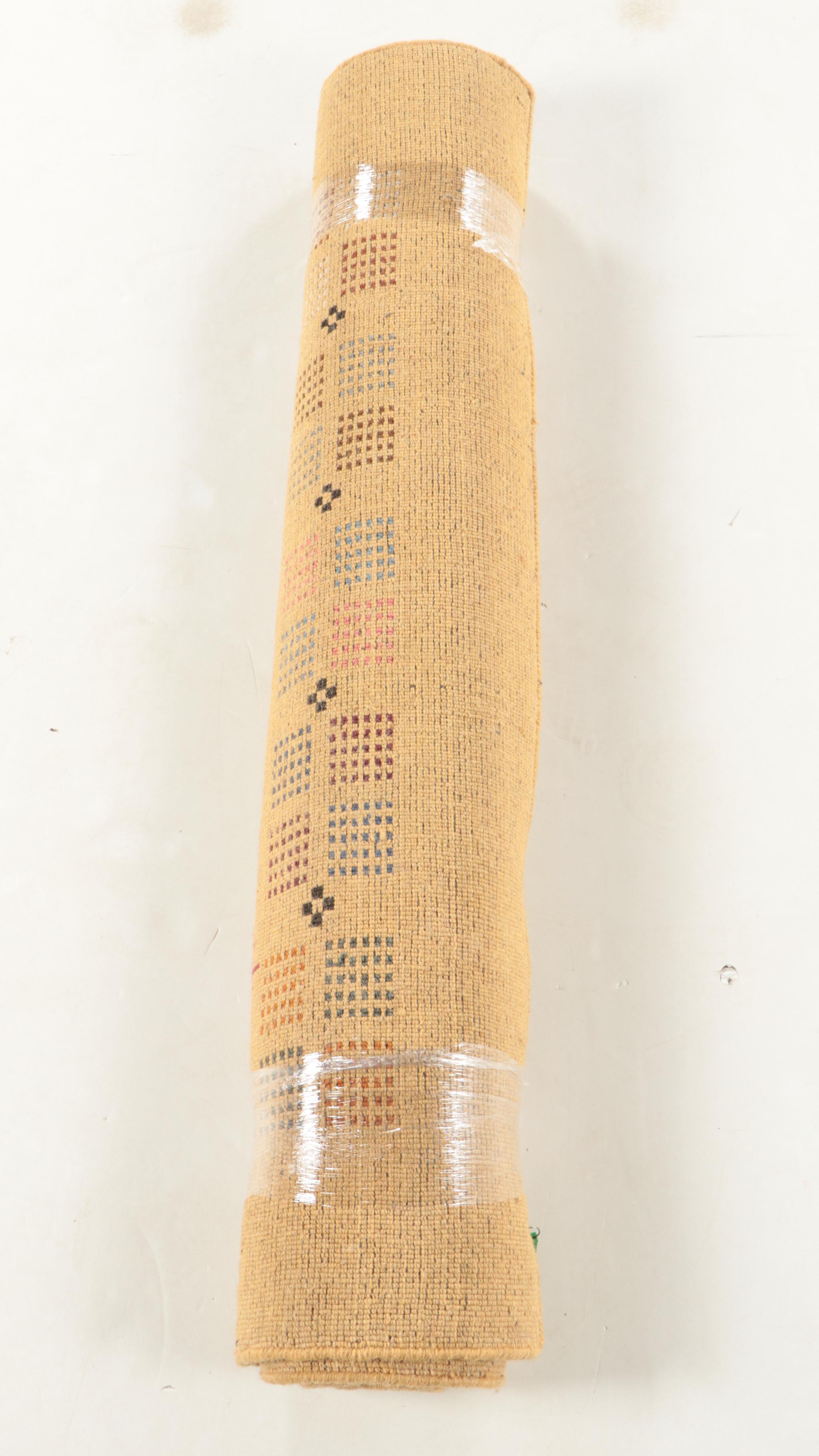 3'11 x 5'10 Hand-Knotted Indo-Persian Gabbeh Area Rug