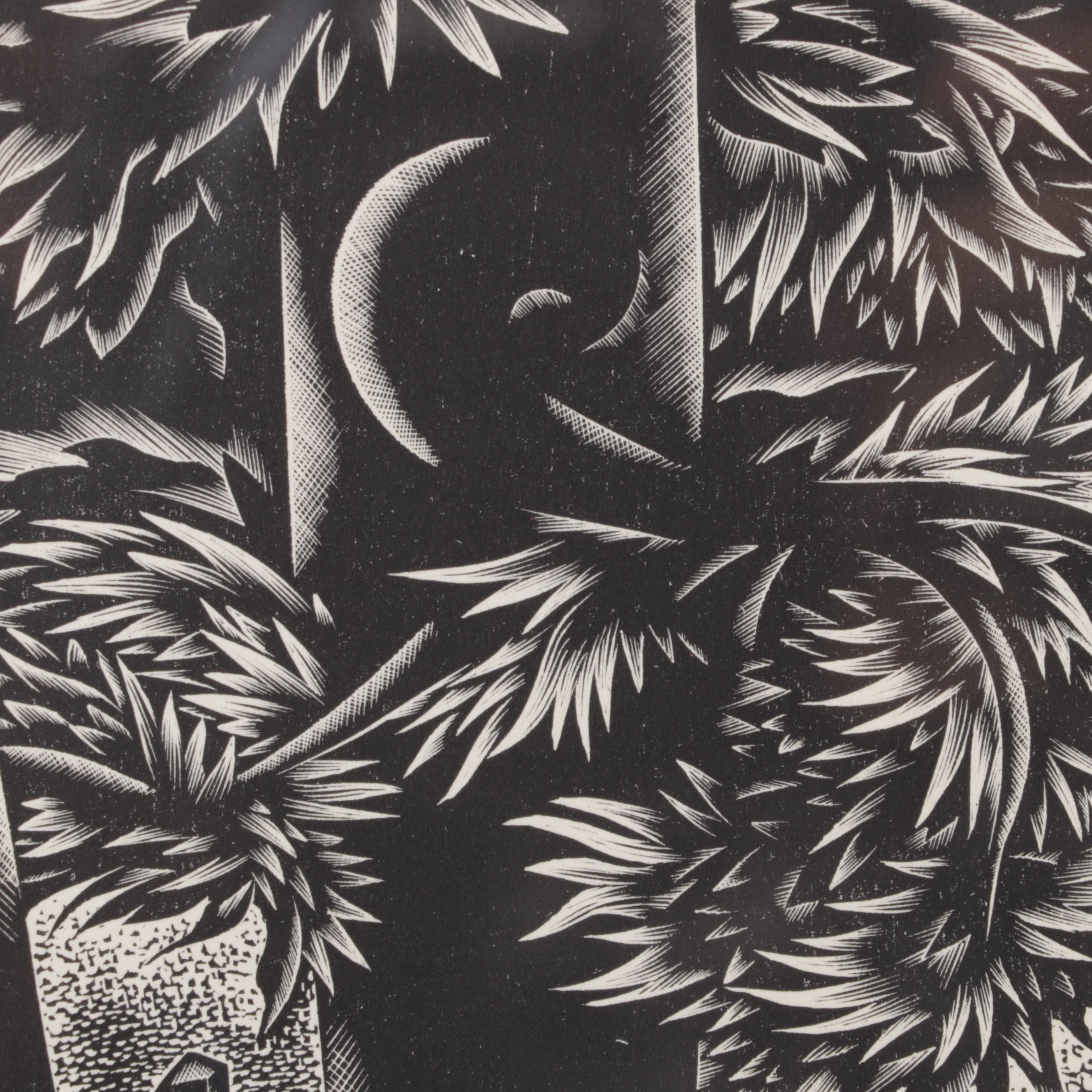 Lynd Ward Art Deco Woodcut From "Wild Pilgrimage," 1932
