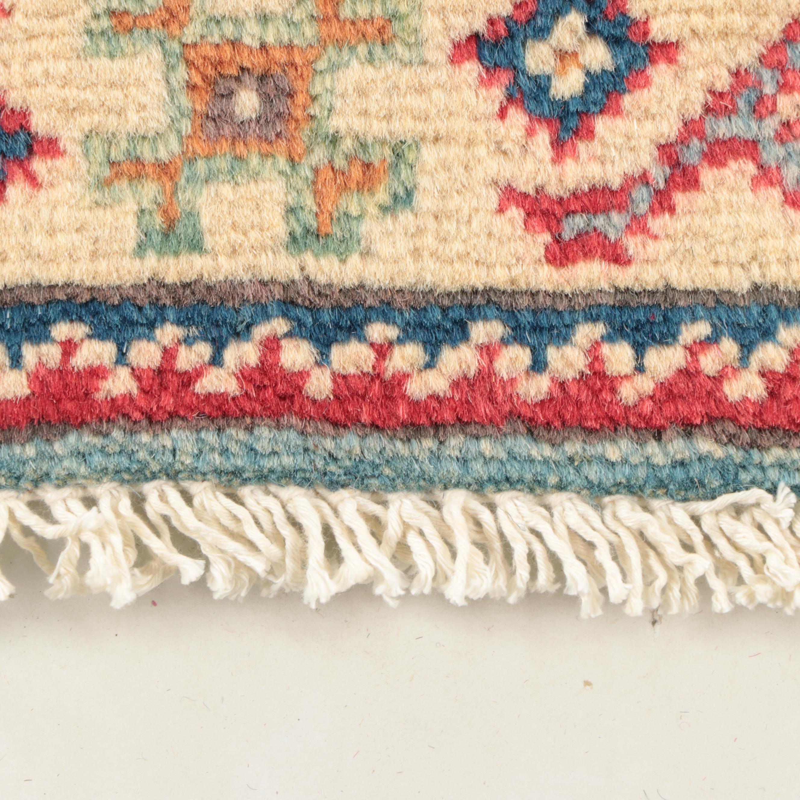 2' x 6'1 Hand-Knotted Afghan Kazak Style Carpet Runner