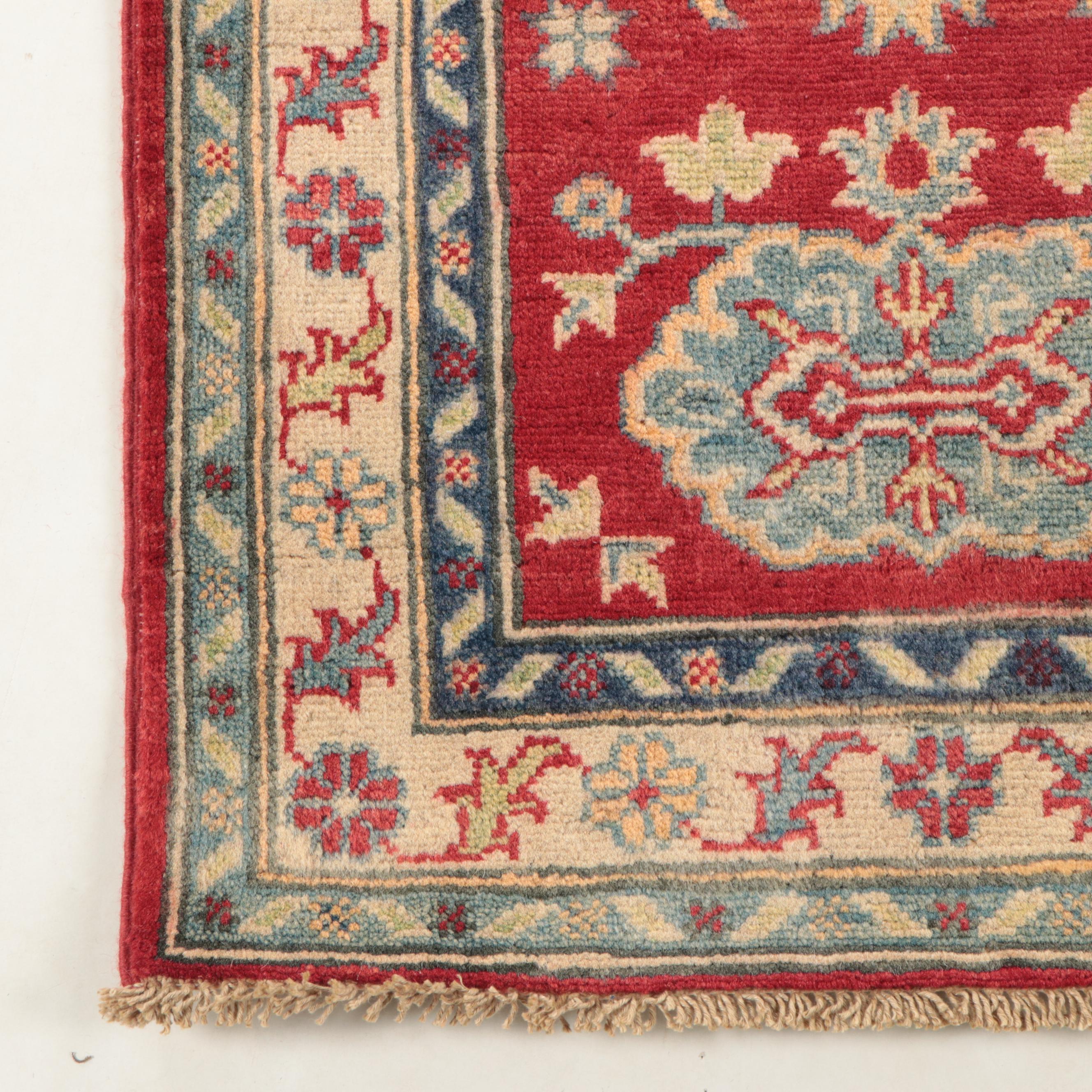 2' x 5'11 Hand-Knotted Afghan Kazak Style Carpet Runner