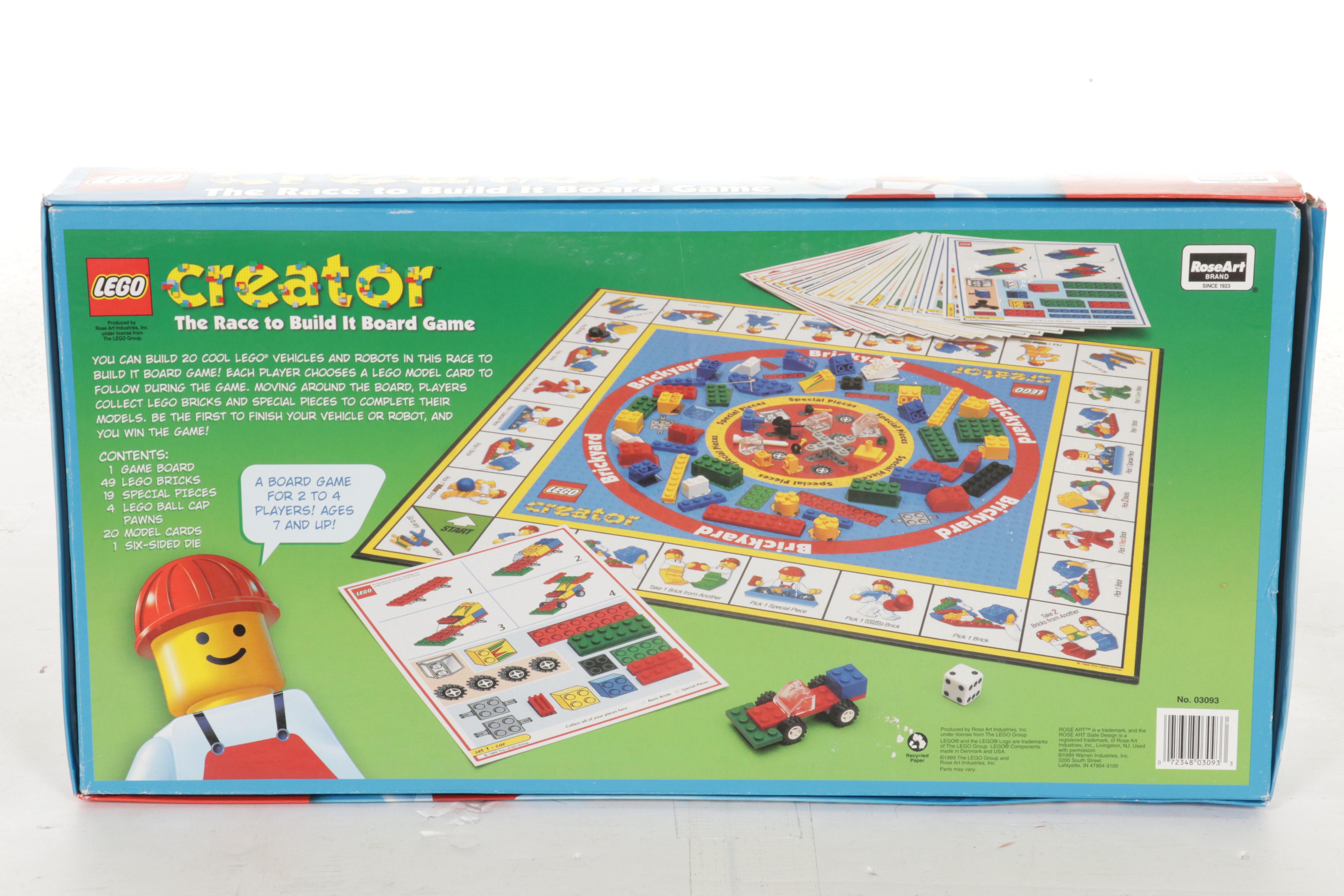 Lego Creator Board Game With Nerf Gun, Construction Toys and Board Games