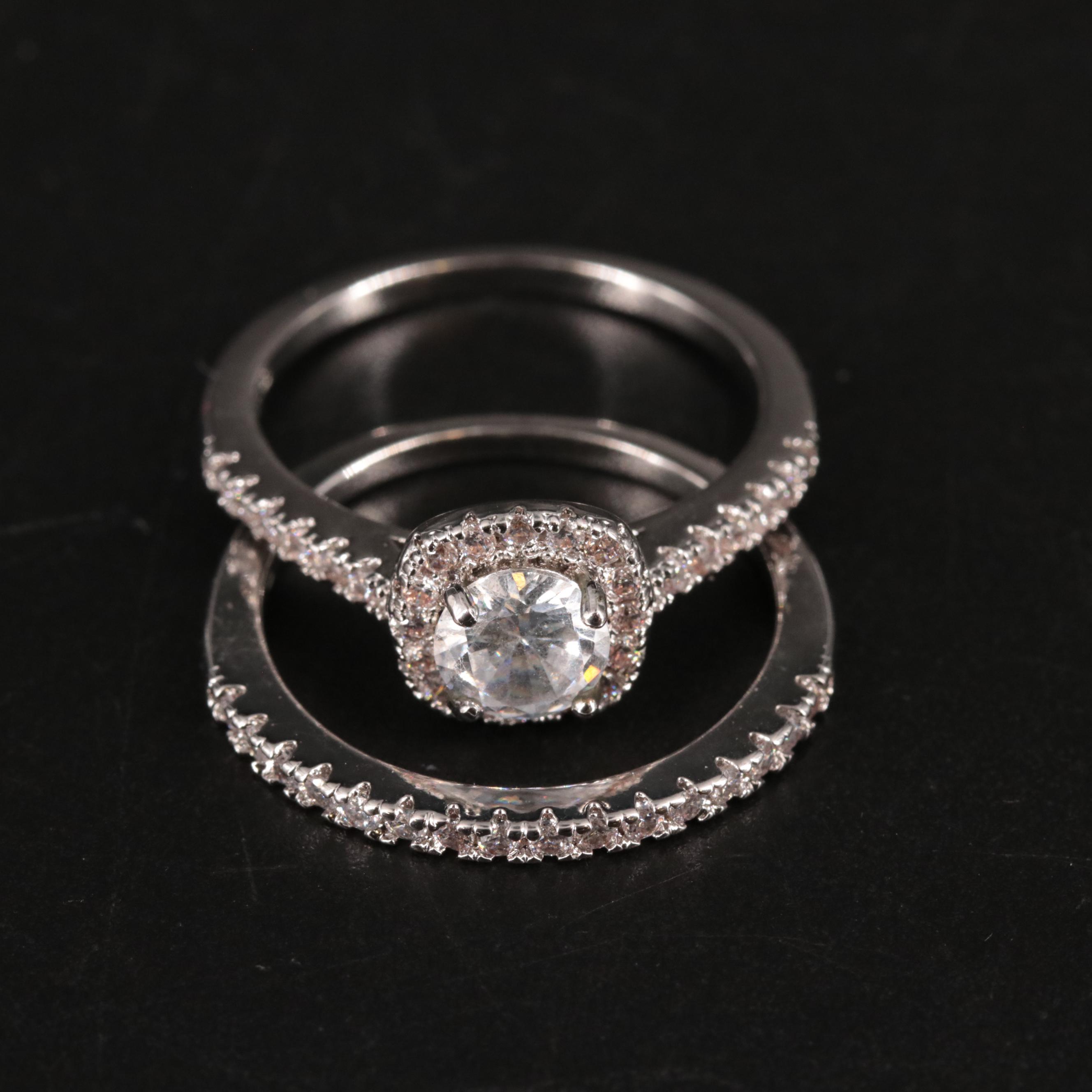 Cubic Zirconia Ring Set