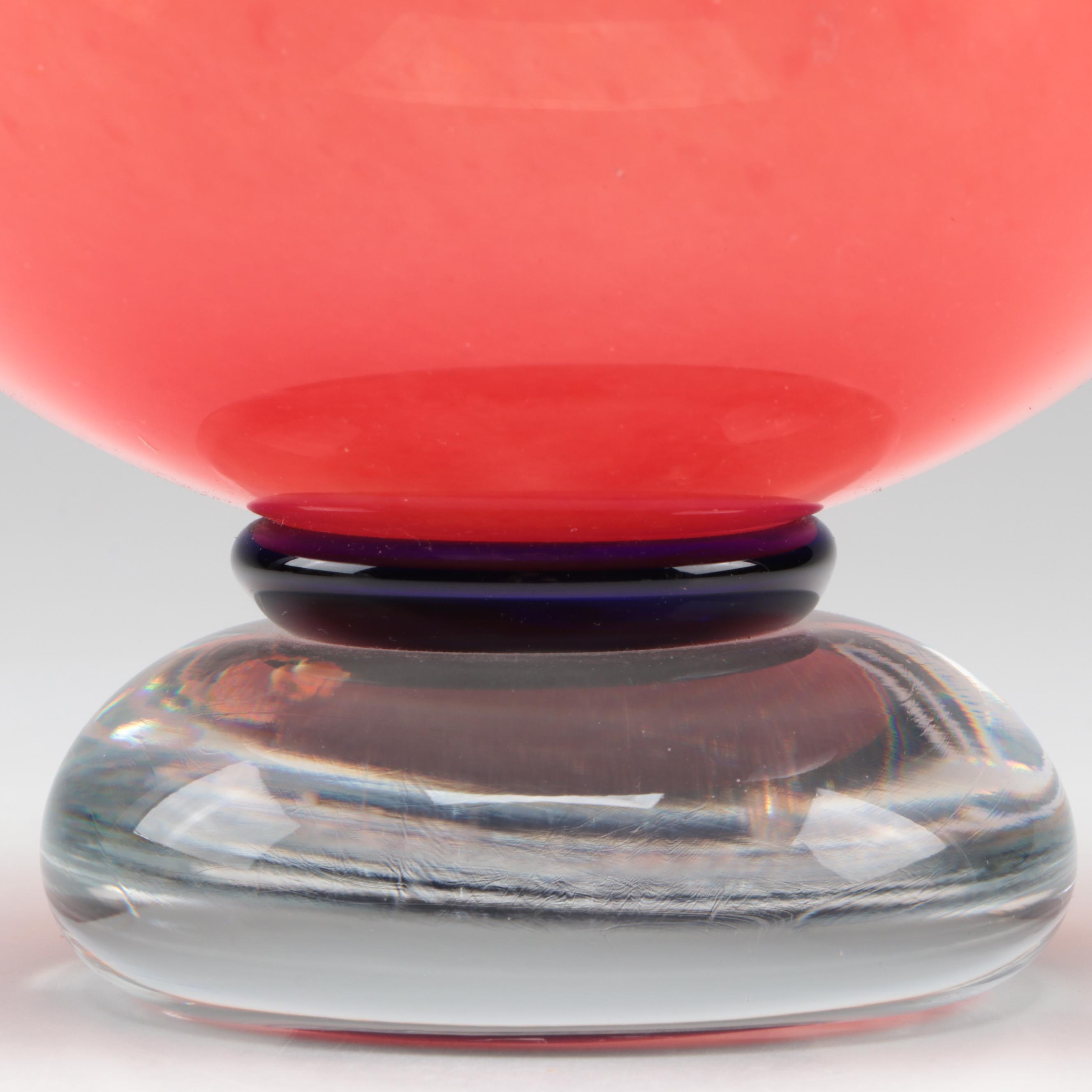 Rony Plesl Modern Czech Art Glass Bowl