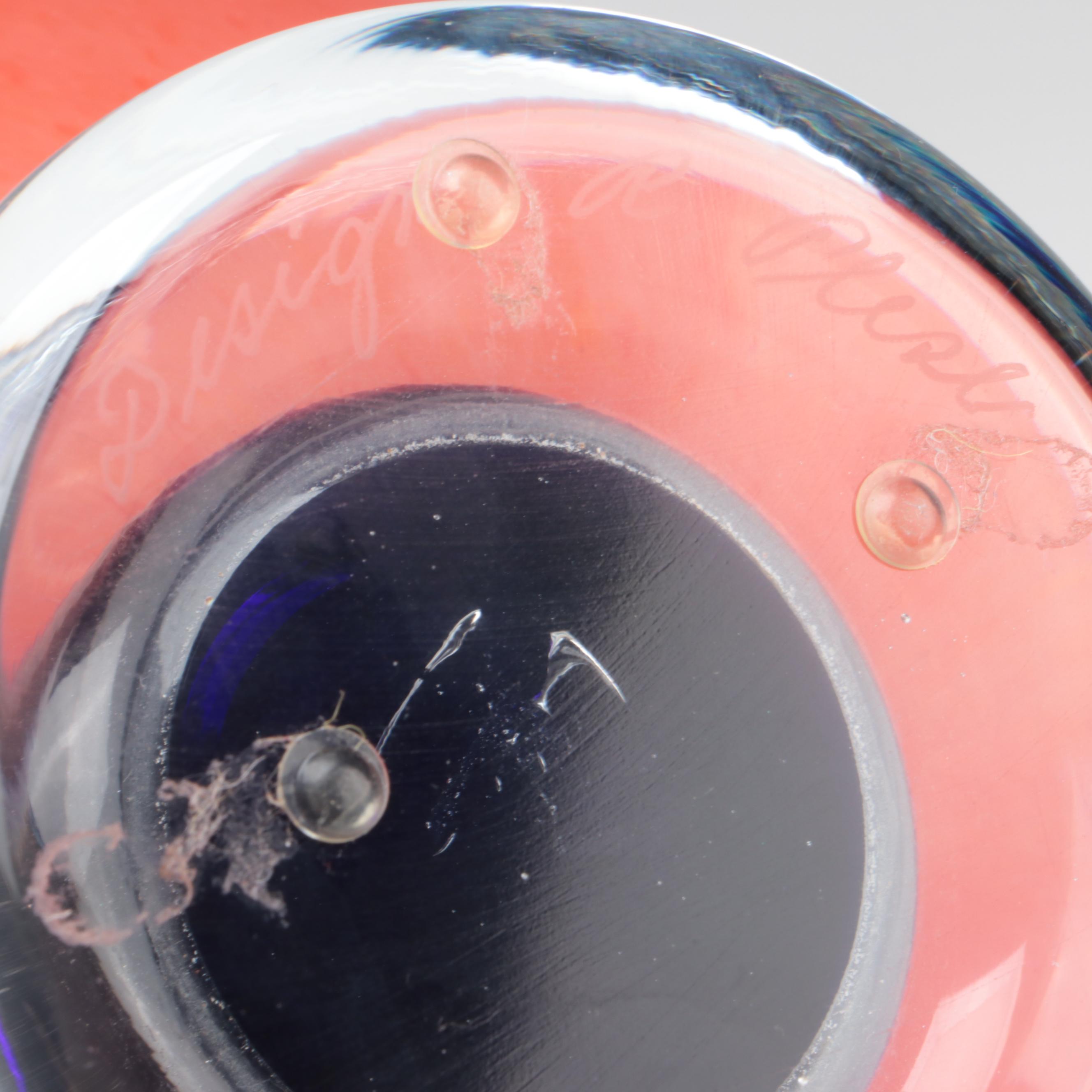 Rony Plesl Modern Czech Art Glass Bowl