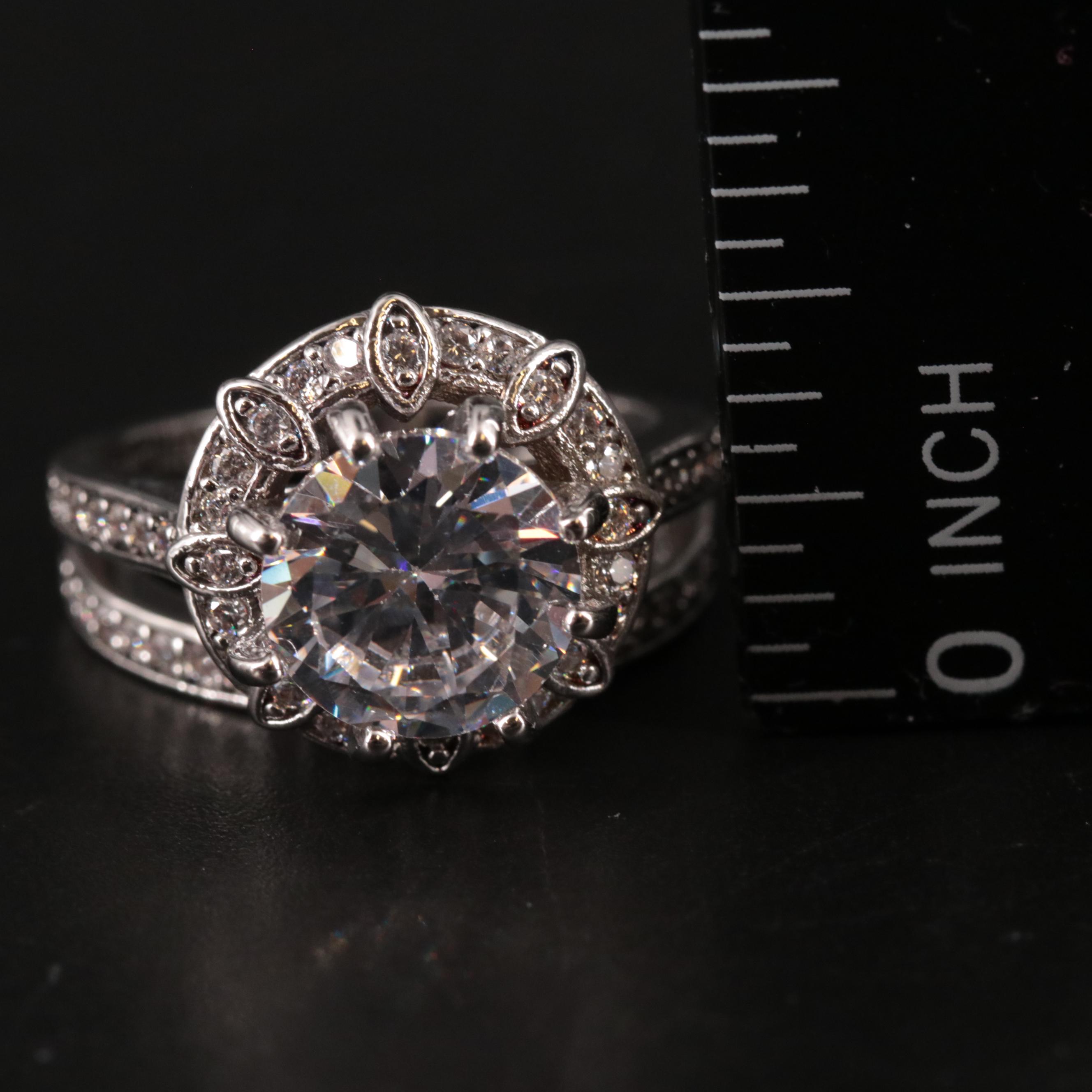 Cubic Zirconia Ring Set