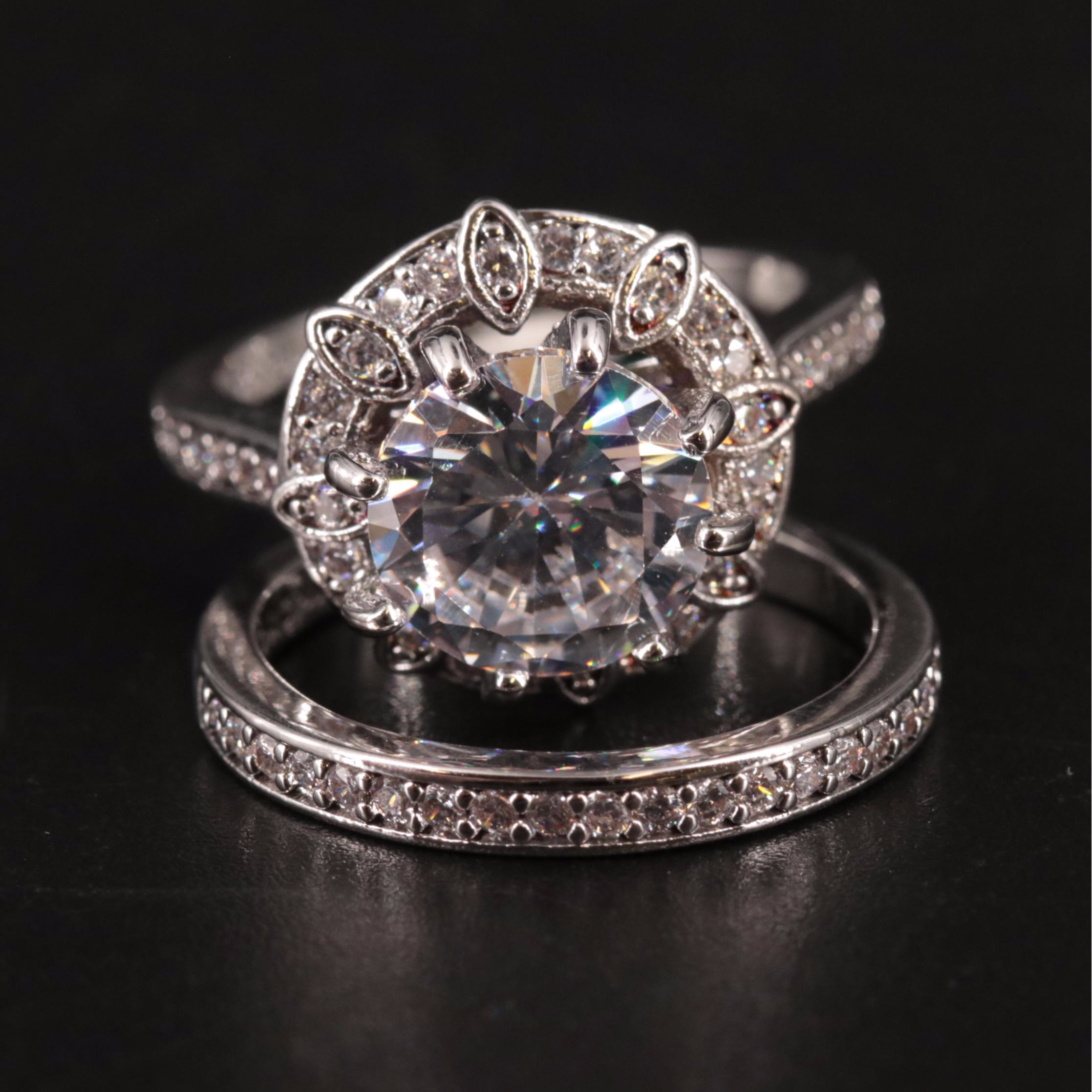 Cubic Zirconia Ring Set