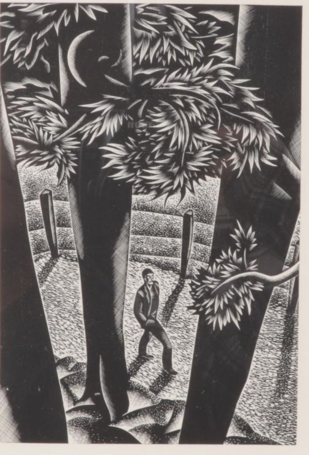 Lynd Ward Art Deco Woodcut From "Wild Pilgrimage," 1932