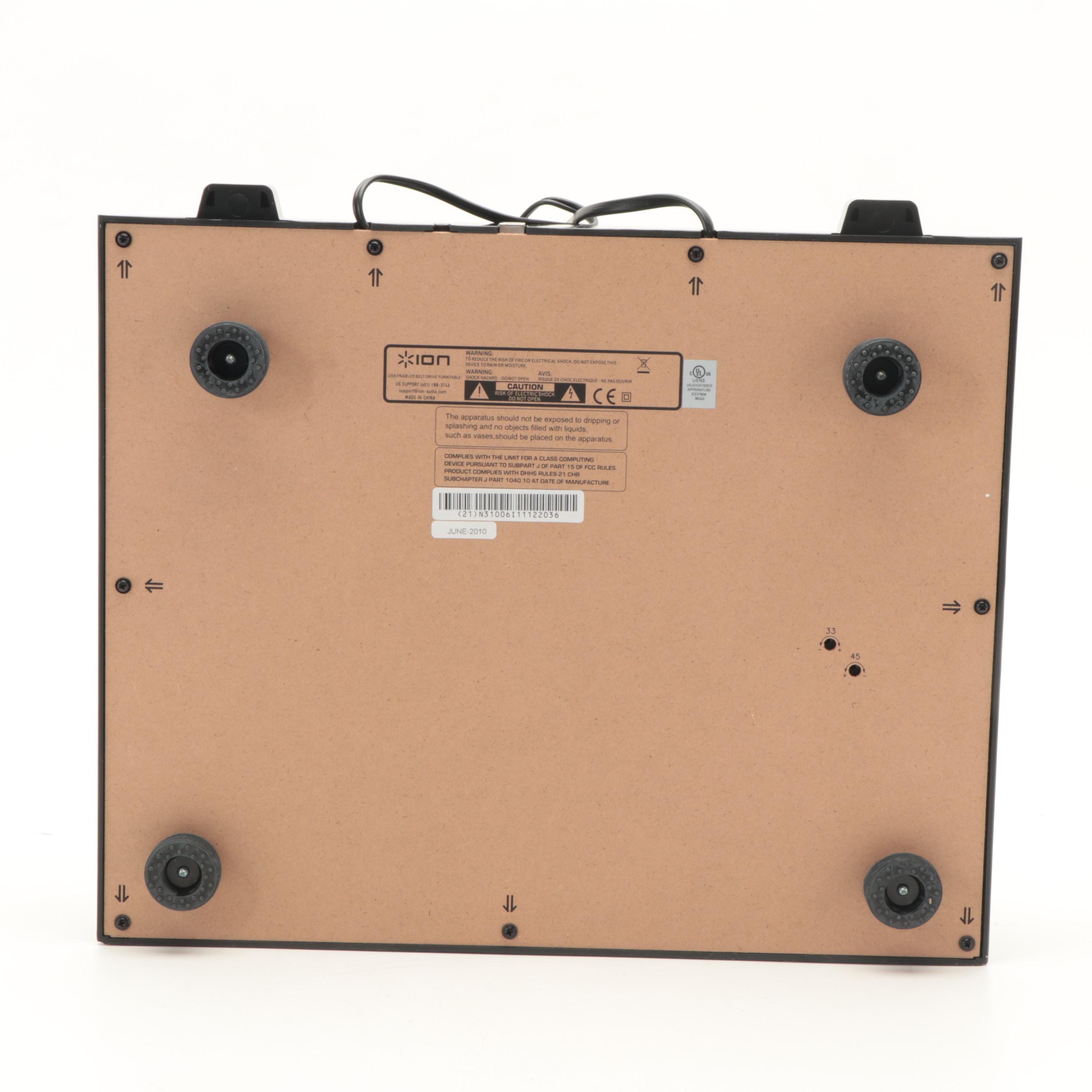 Ion Profile Pro USB Turntable with Vinyl/Tape Audio Converter, 2010