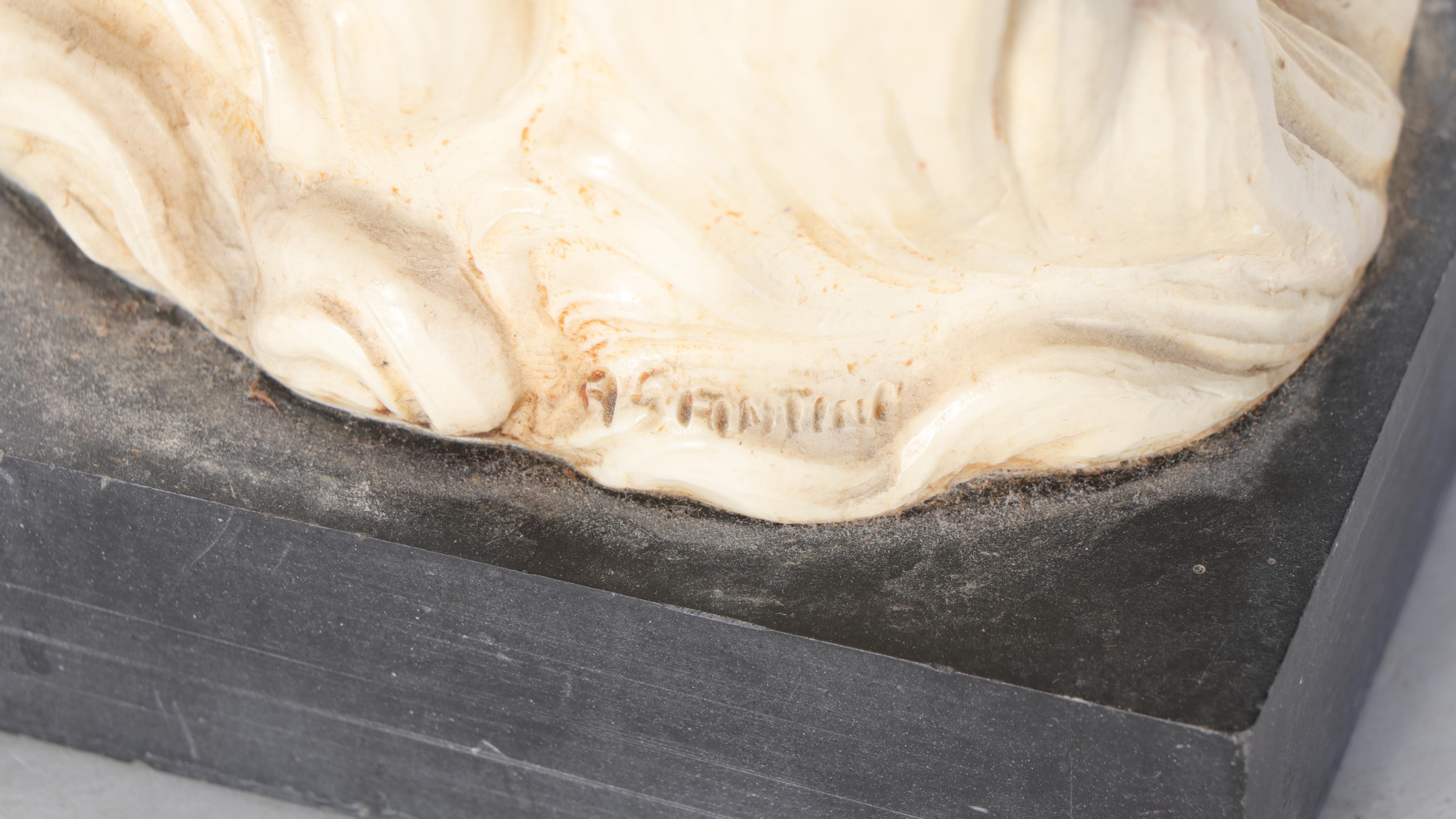 A. Santini Cast Composite Goddess Sculpture with Figure after "Venus Victrix"