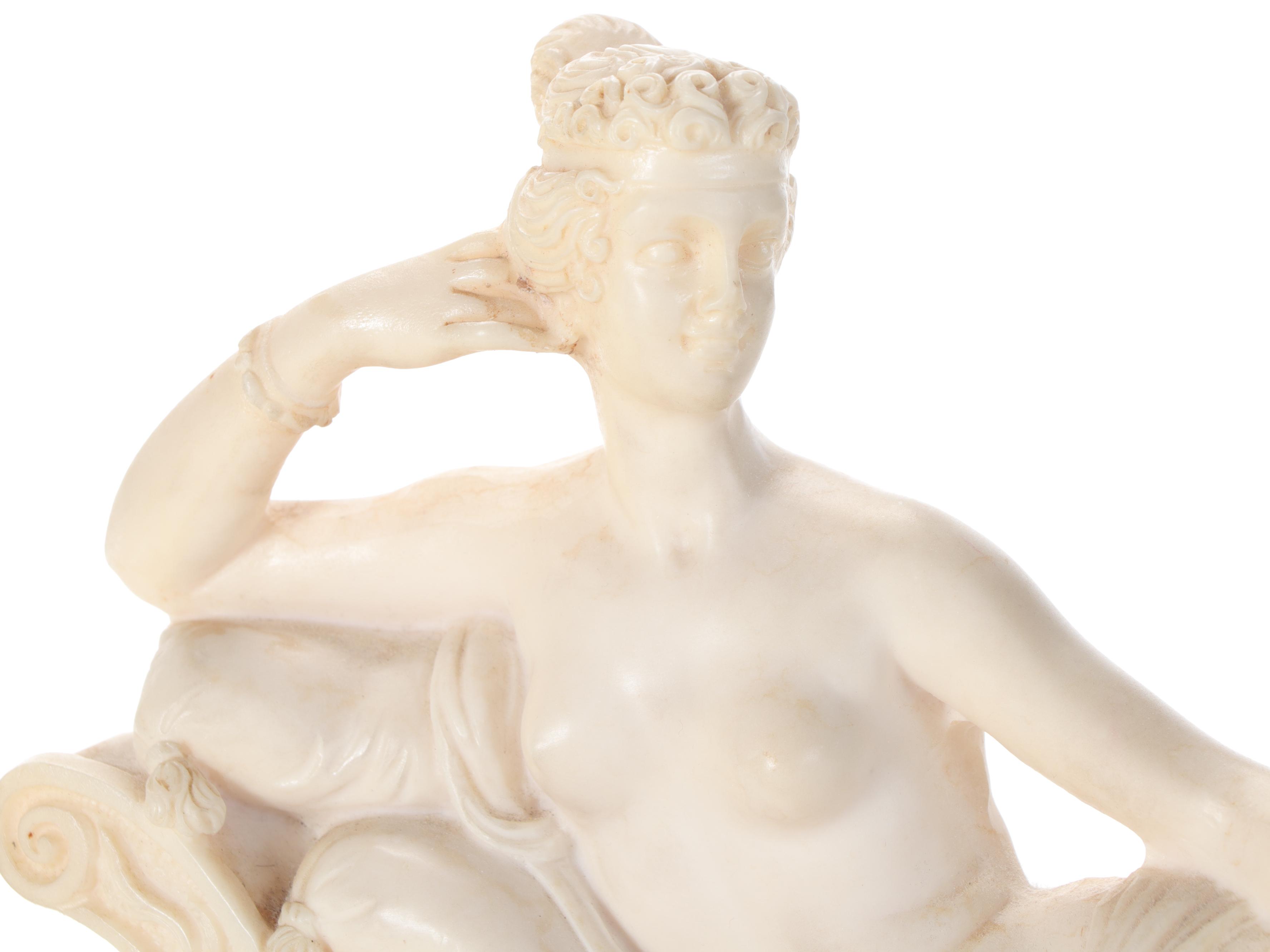 A. Santini Cast Composite Goddess Sculpture with Figure after "Venus Victrix"