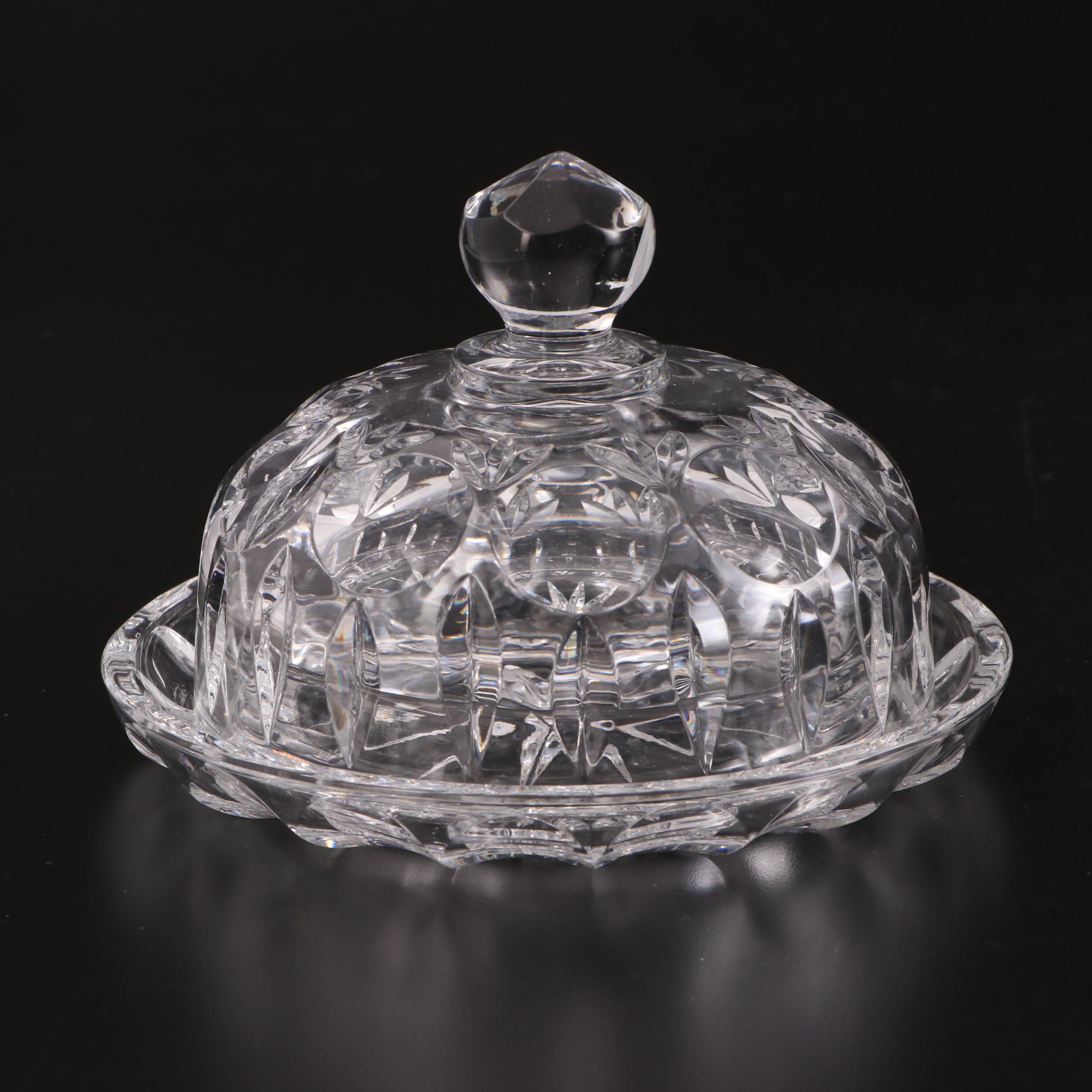 Gorham Crystal Butter Dish and Other Tableware