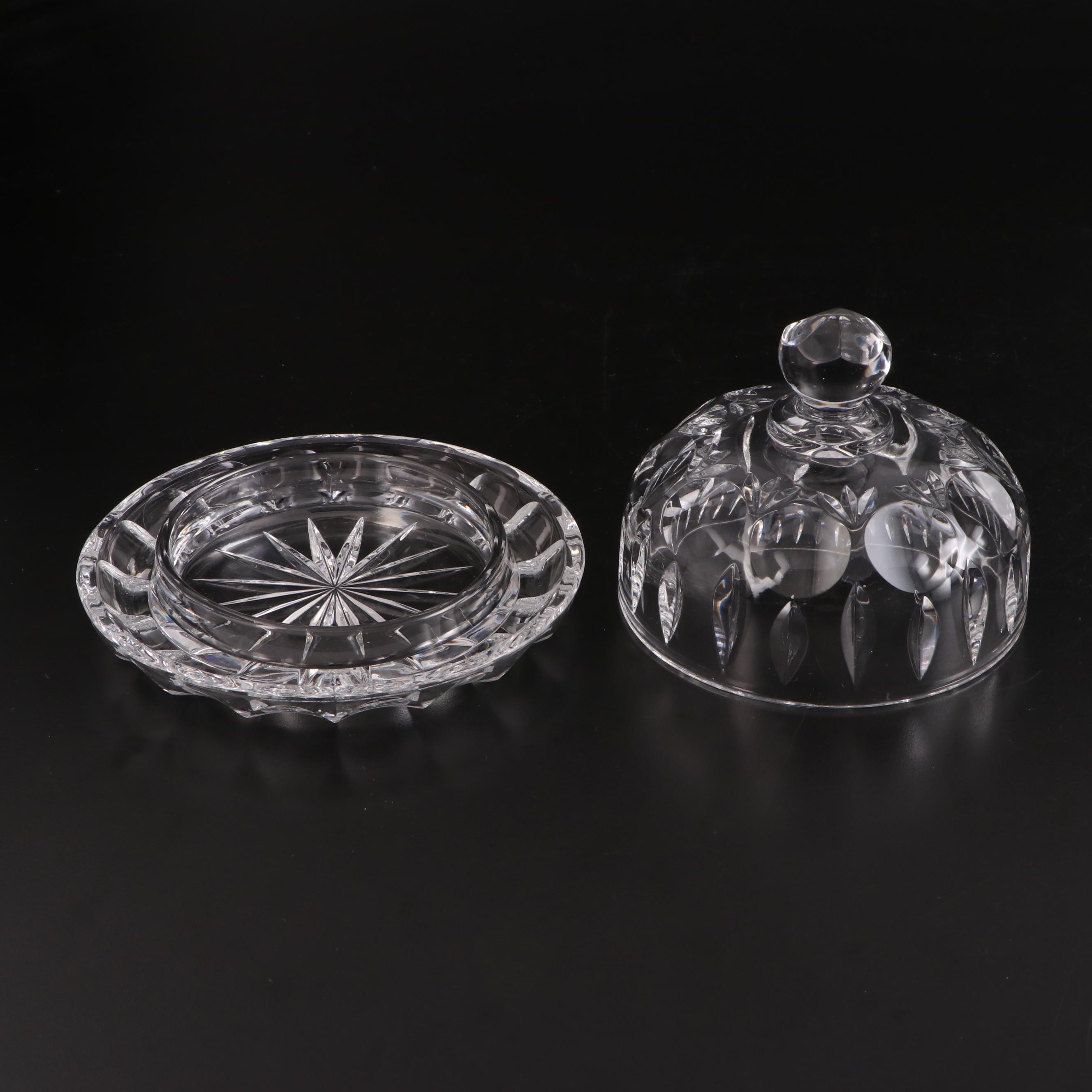 Gorham Crystal Butter Dish and Other Tableware