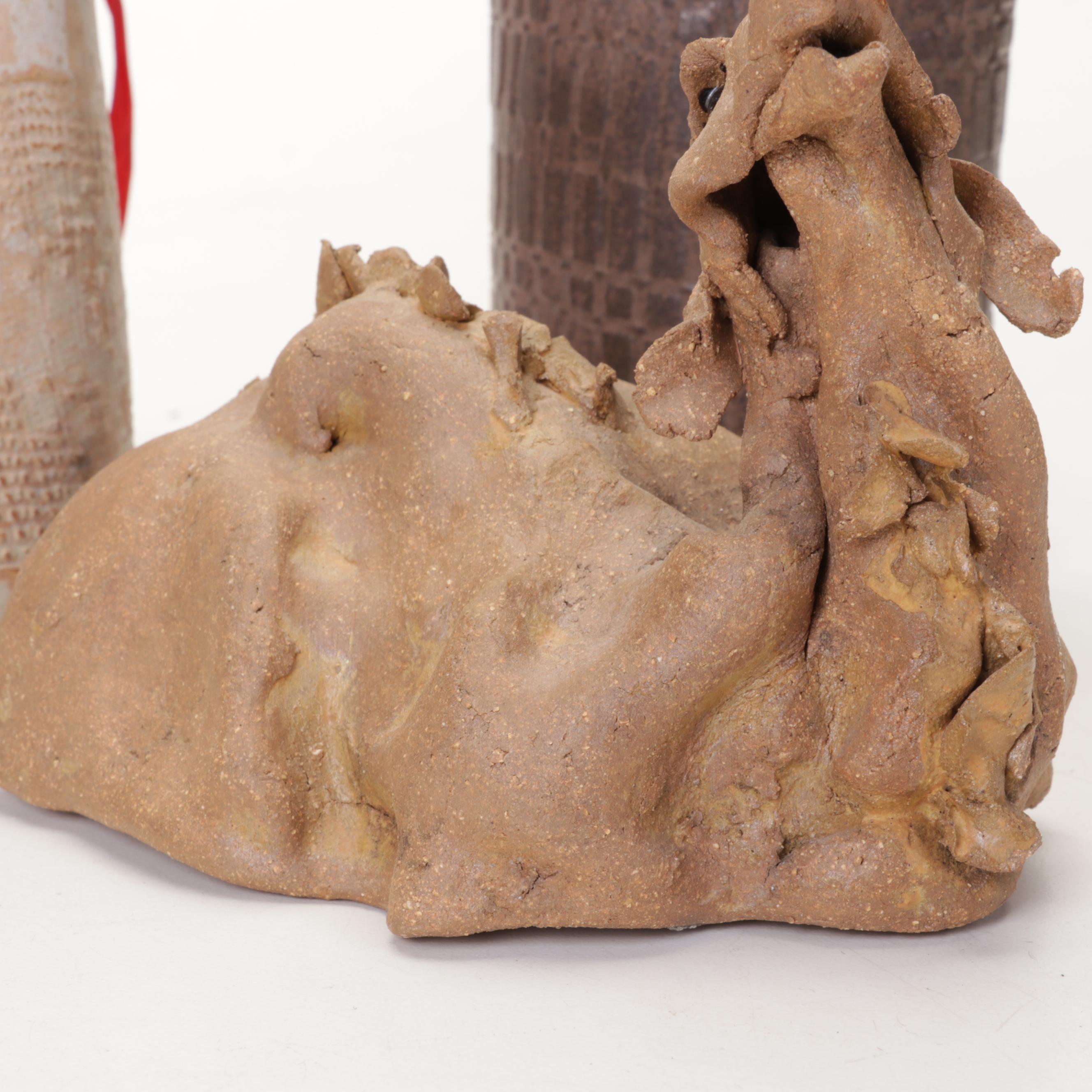 Susan G. Healy Art Pottery Figural Sculptures