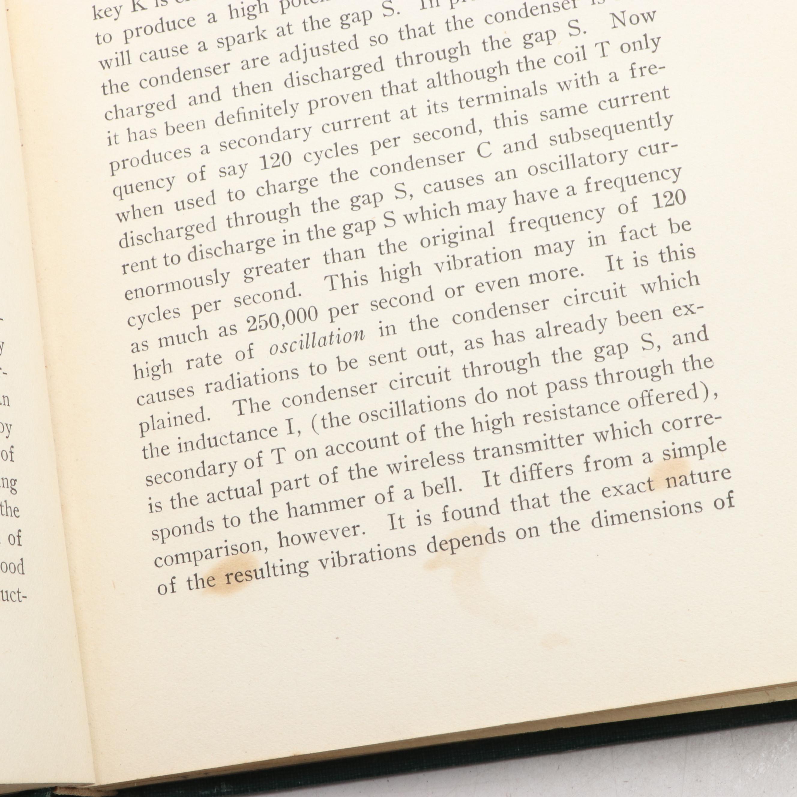 Signed First Edition "Experimental Wireless Stations" by Philip E. Edelman, 1912