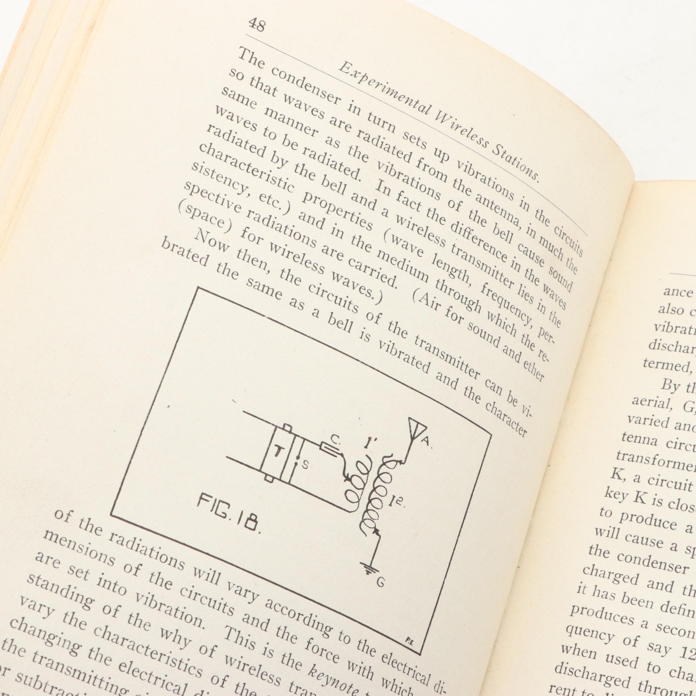Signed First Edition "Experimental Wireless Stations" by Philip E. Edelman, 1912