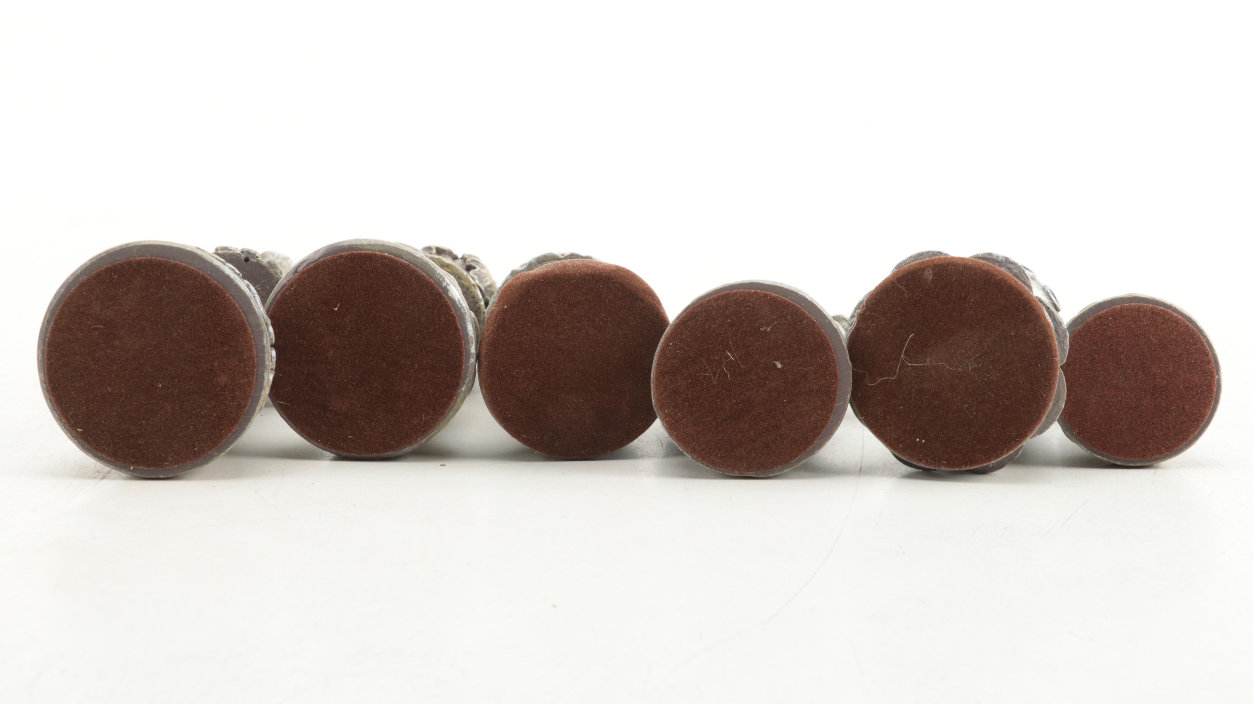 Ornate Staunton Mold Resin Chess Pieces Set