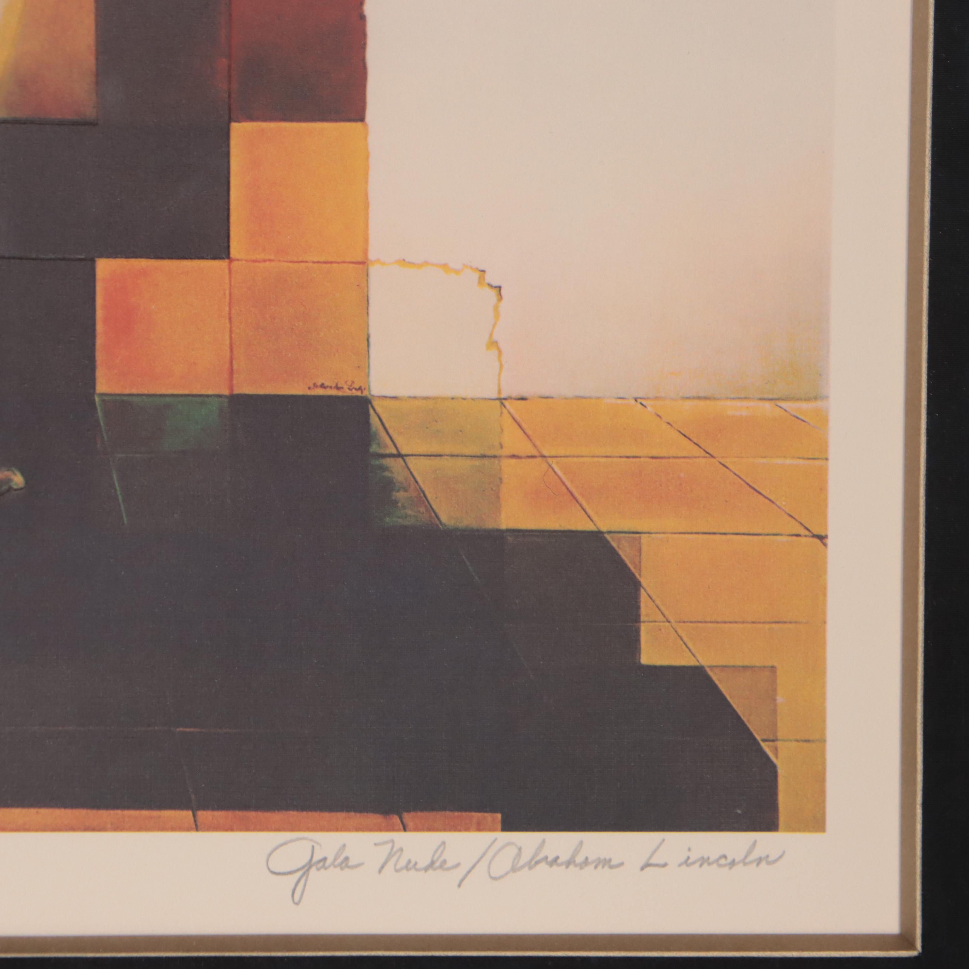 Digital Print After Salvador Dalí "Lincoln in Dalivision"