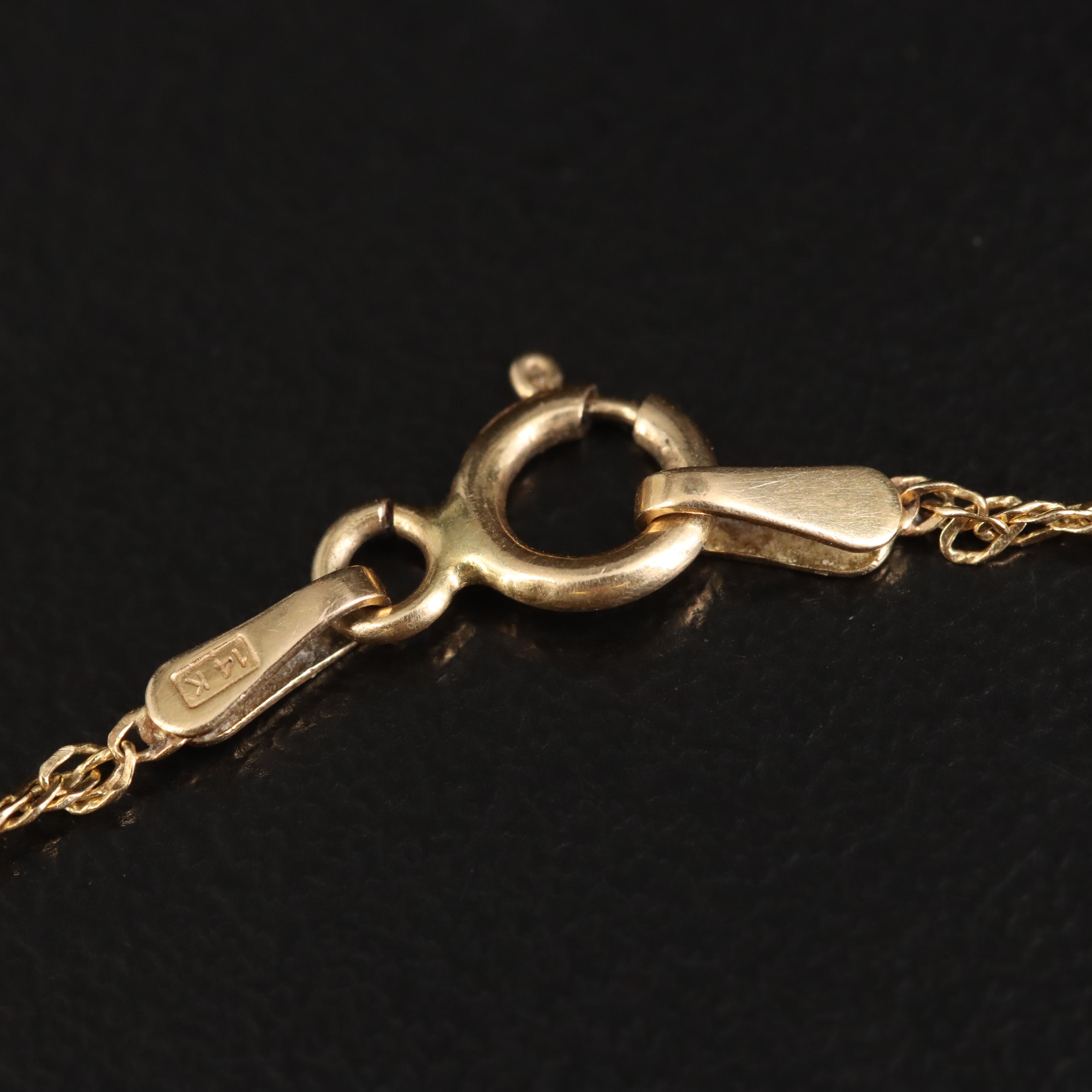 Italy 14K Anklet with Rose Gold Xs