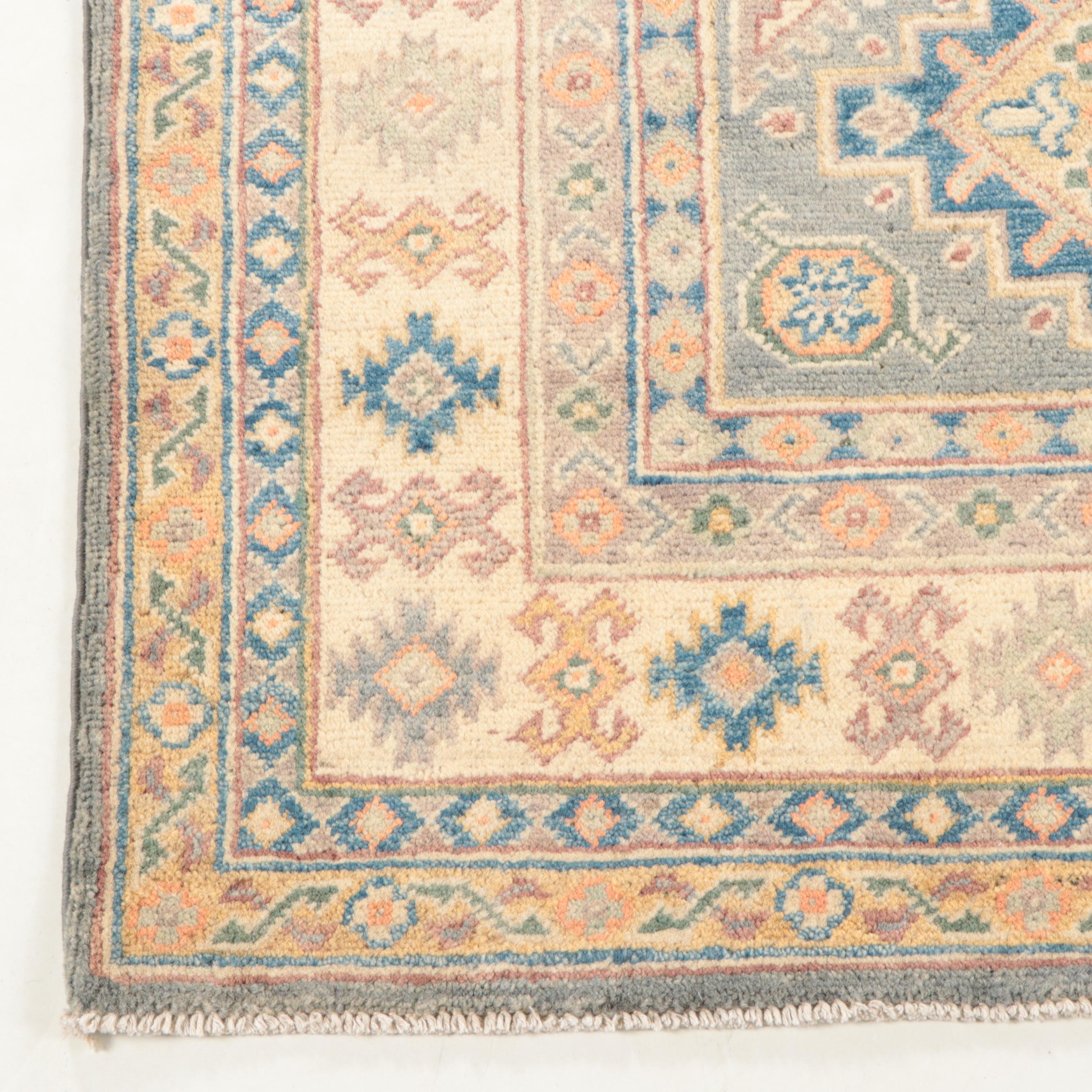 3'3 x 4'8 Hand-Knotted Pakistani Kazak Style Area Rug